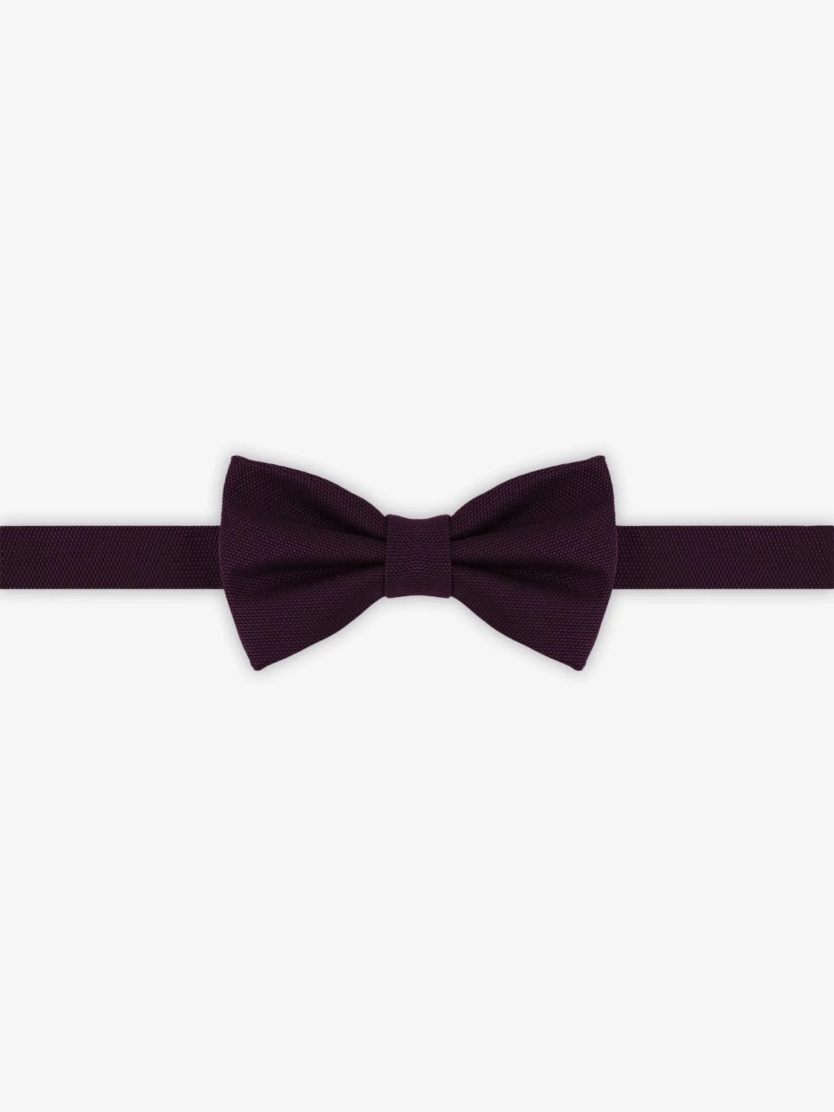 Noeud papillon uni bordeaux