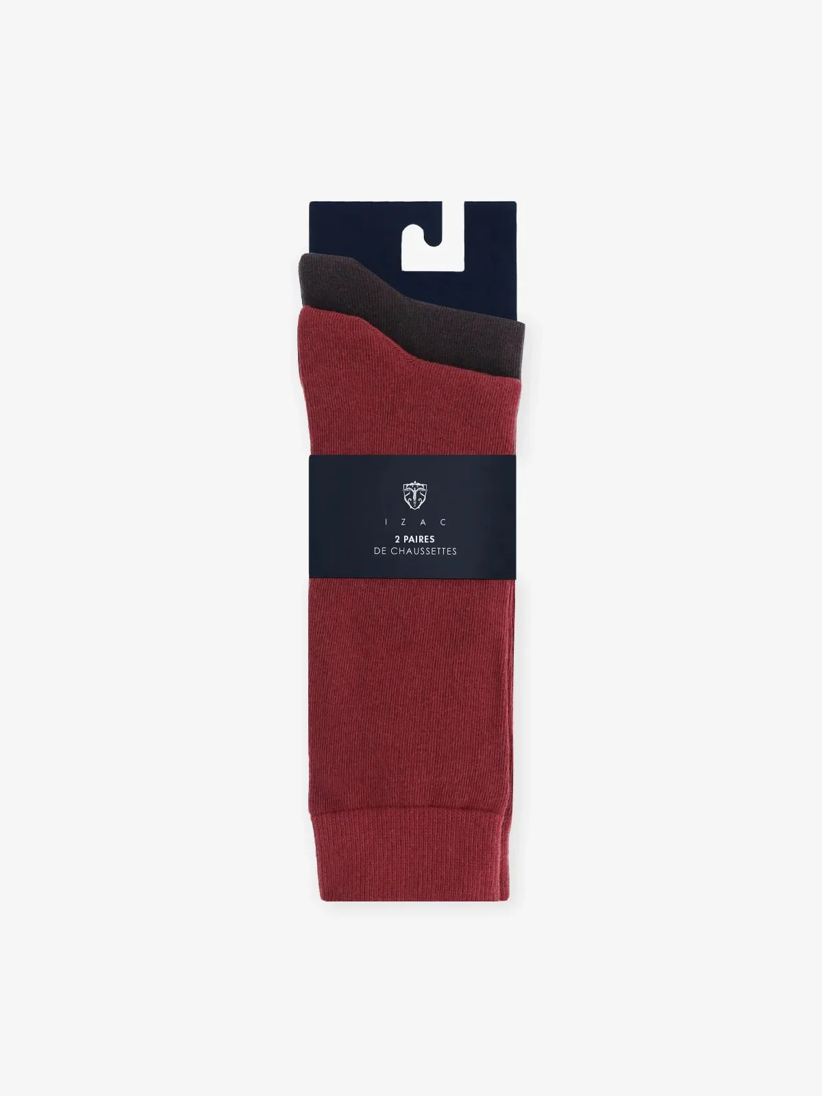 Pack de 2 chaussettes rouge clair