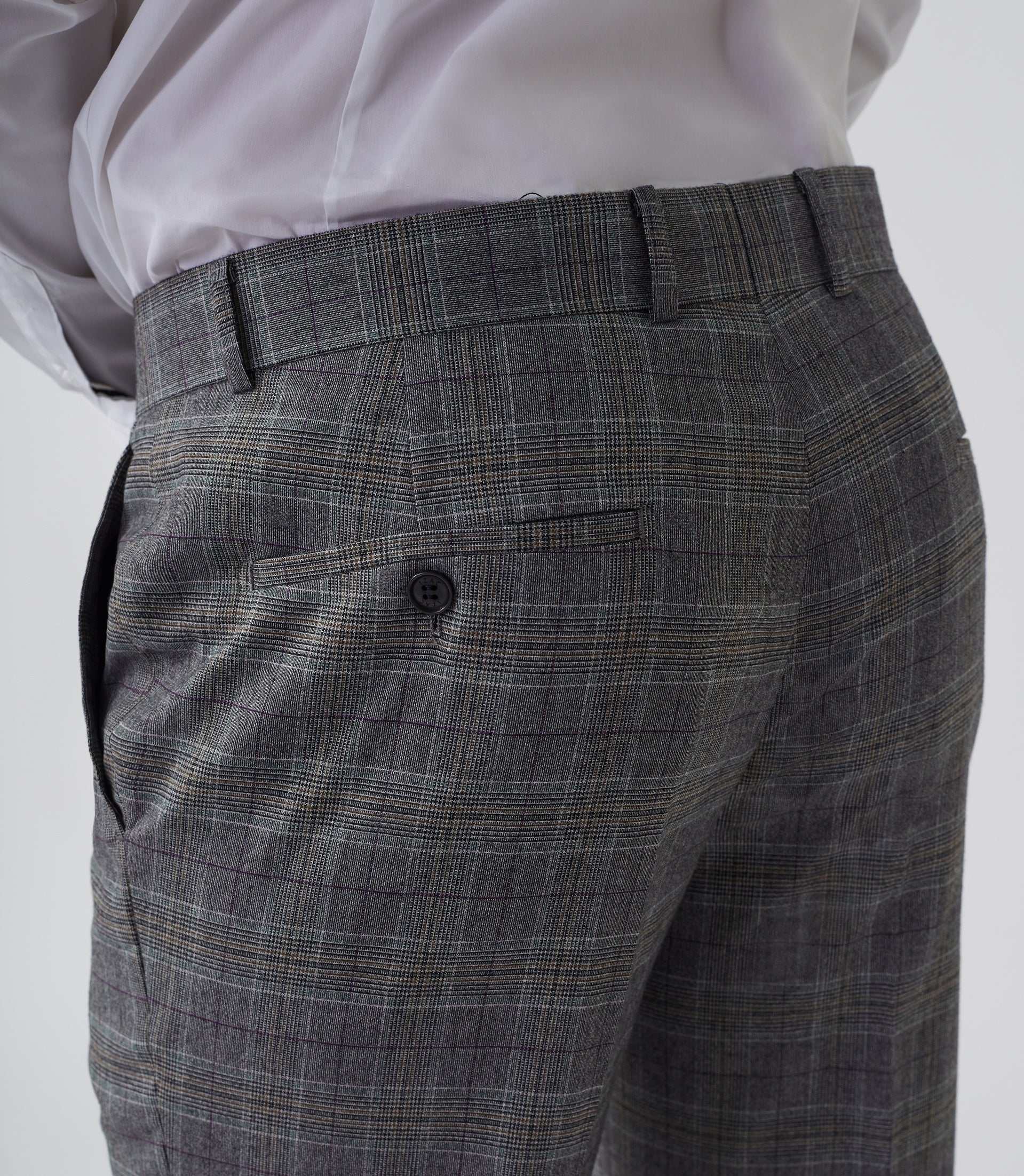 Pantalon ville Prince de Galles gris "Gvintage" - Image 5
