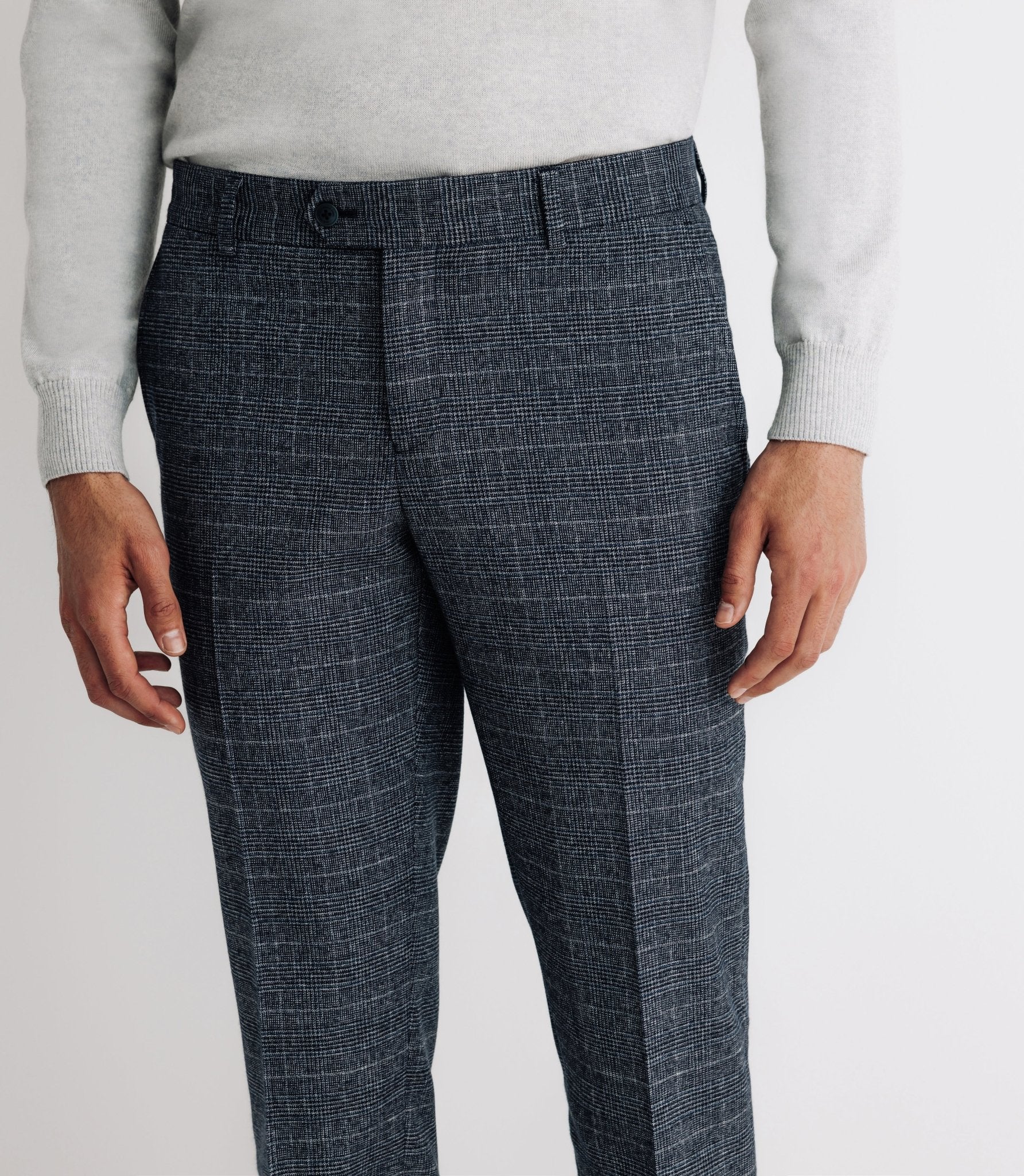Pantalon ville séparable à carreaux marine - Image 4