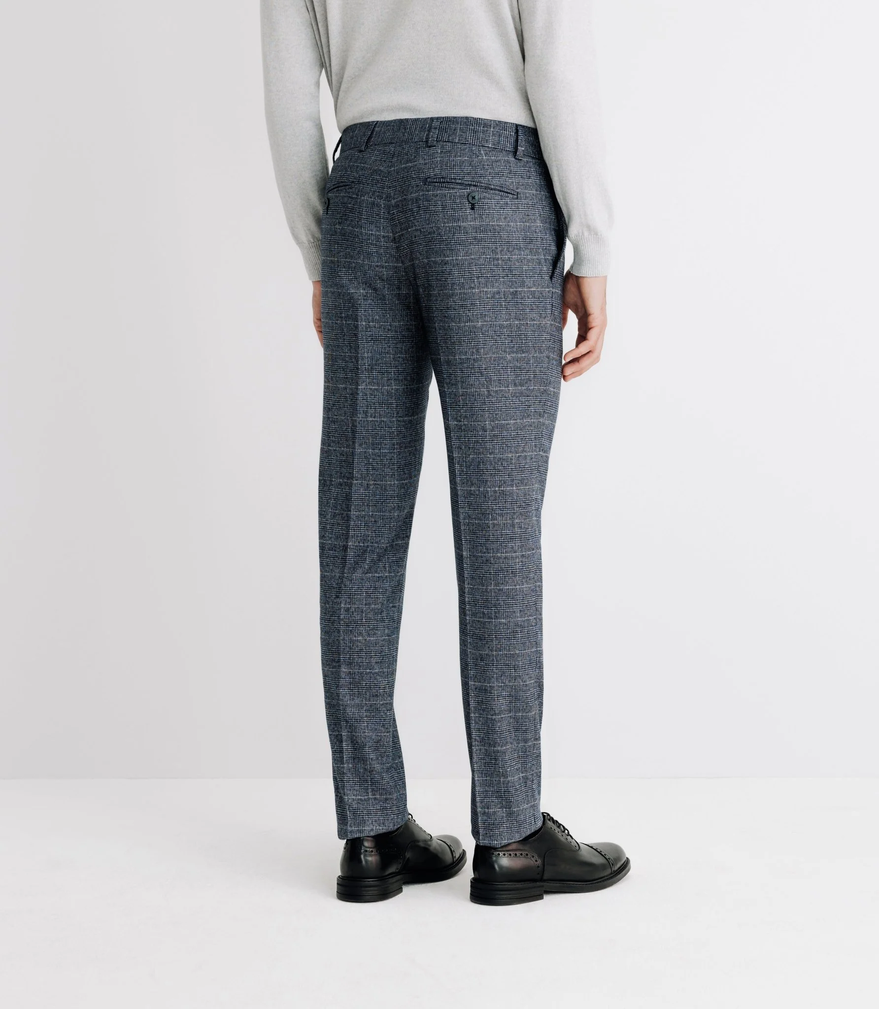 Pantalon à carreaux marine - Image 4