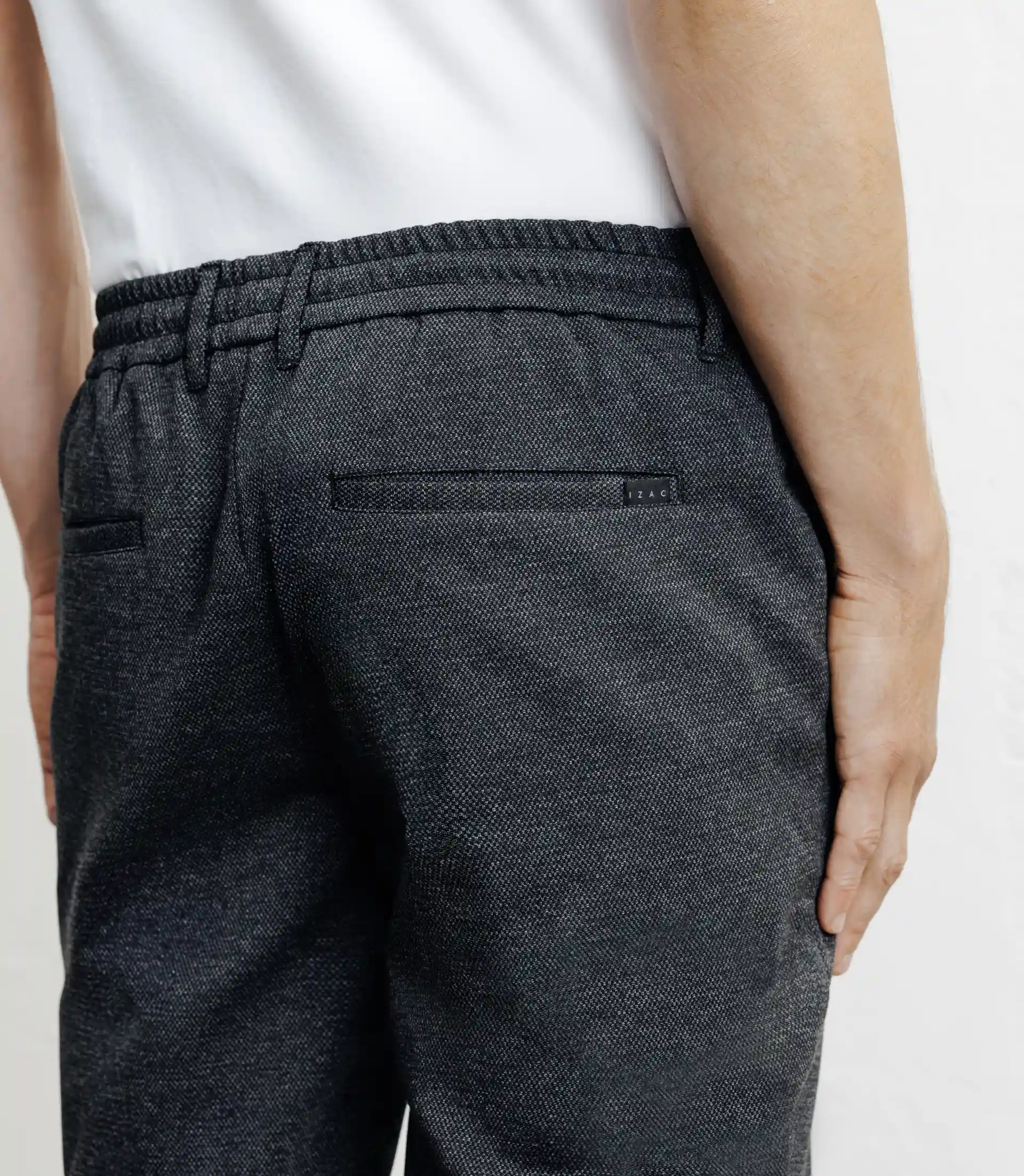 Pantalon en maille anthracite - Image 3