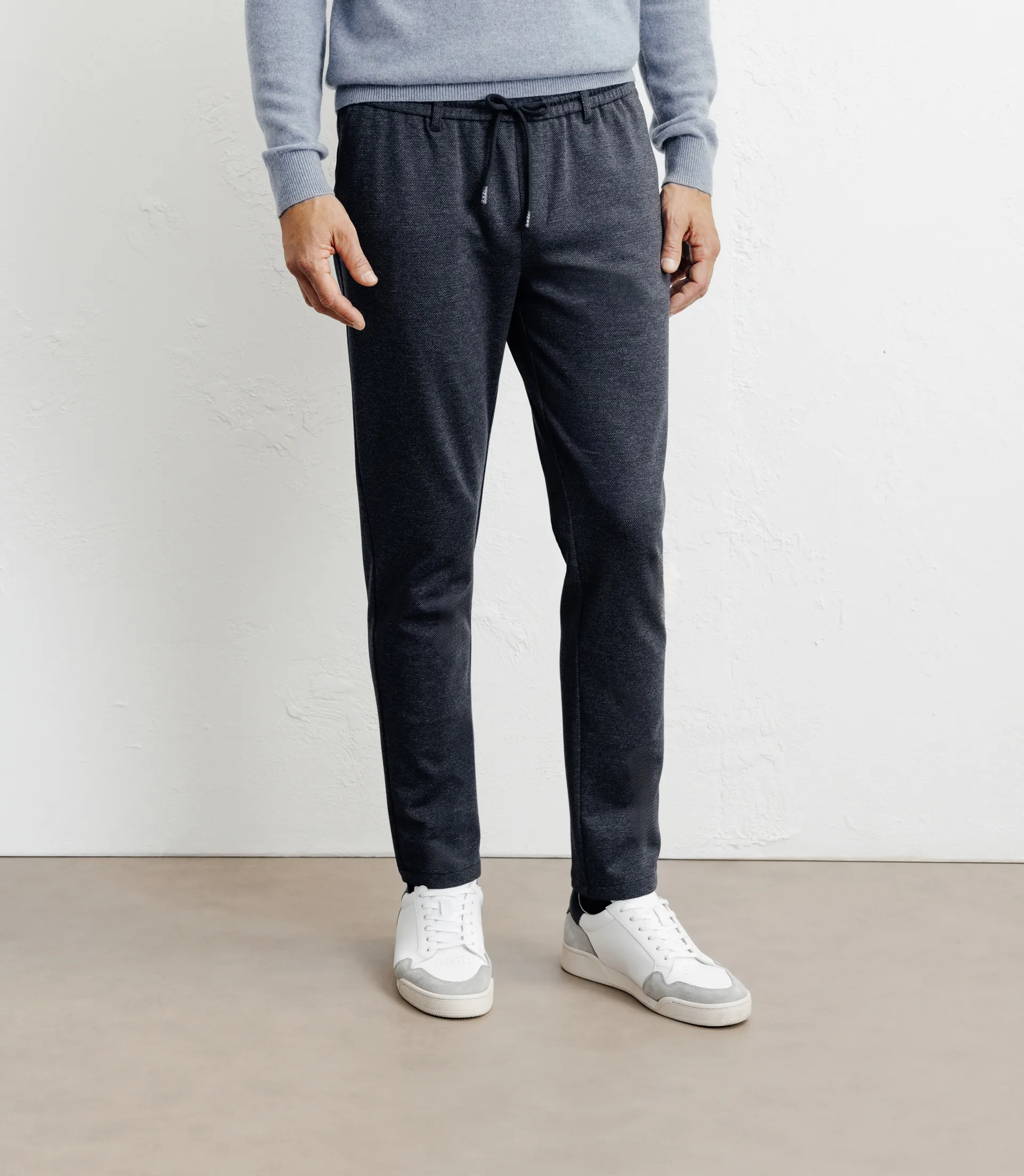 Pantalon en maille marine