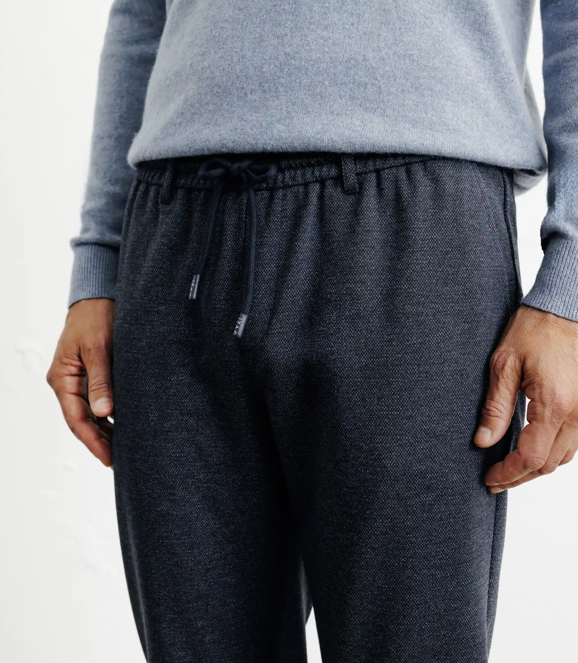 Pantalon en maille marine - Image 2