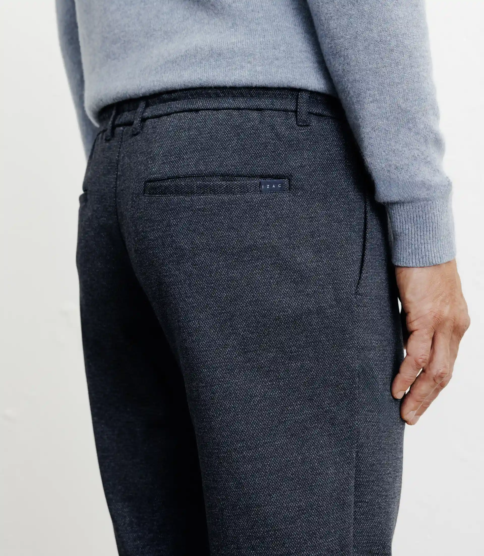Pantalon en maille marine - Image 3