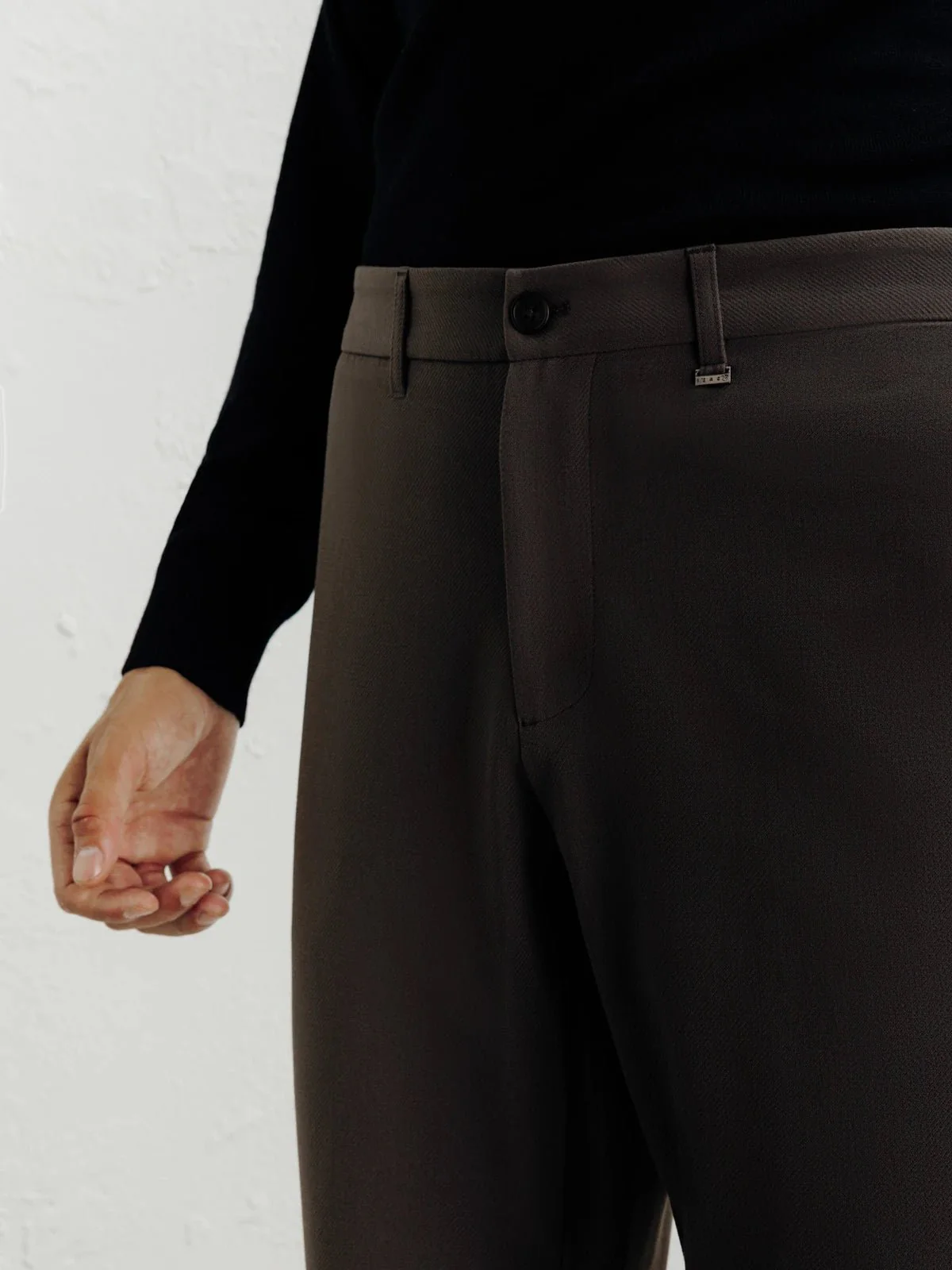 Pantalon armuré châtain - Image 2