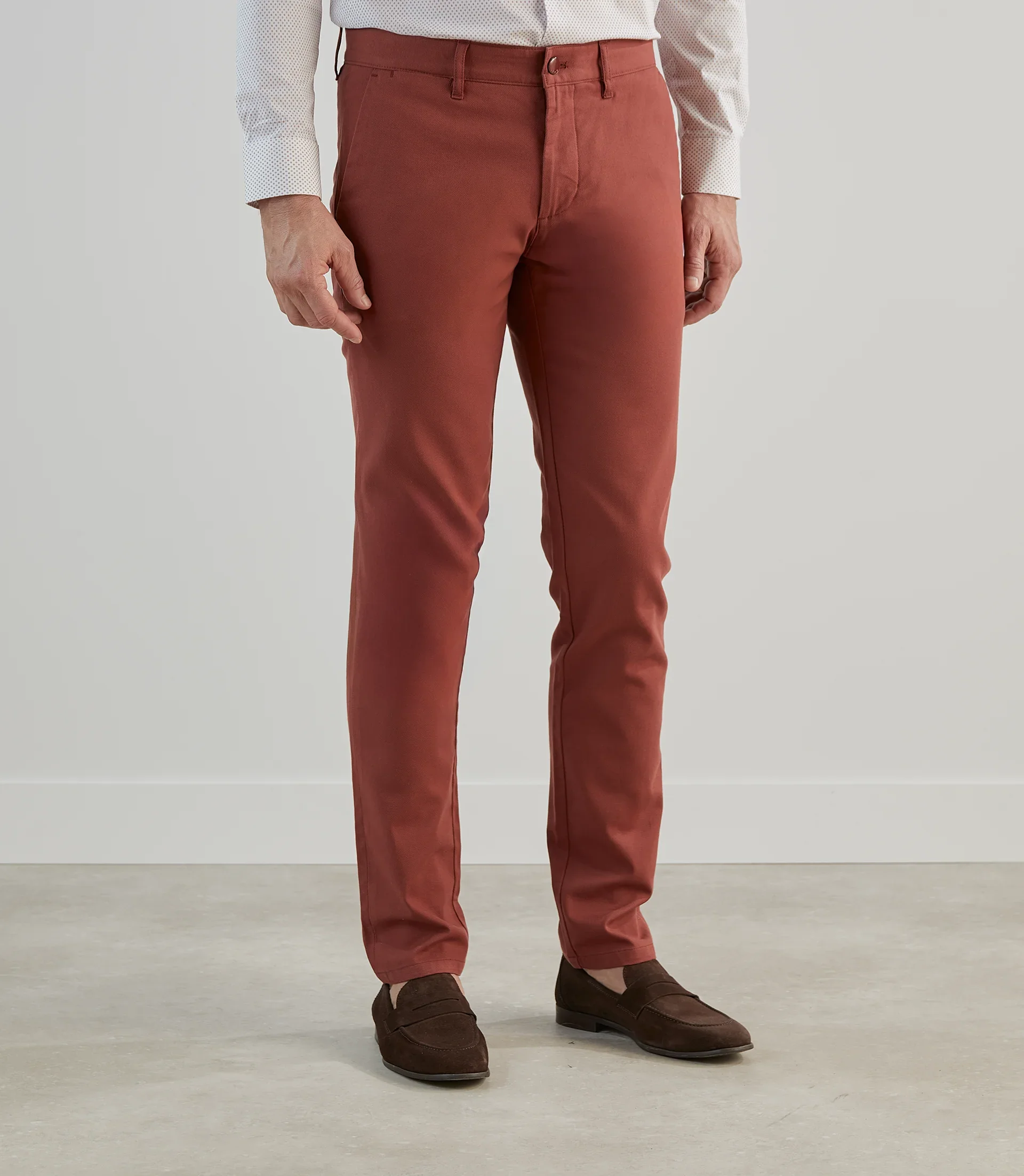 Pantalon armuré rouge bordeaux