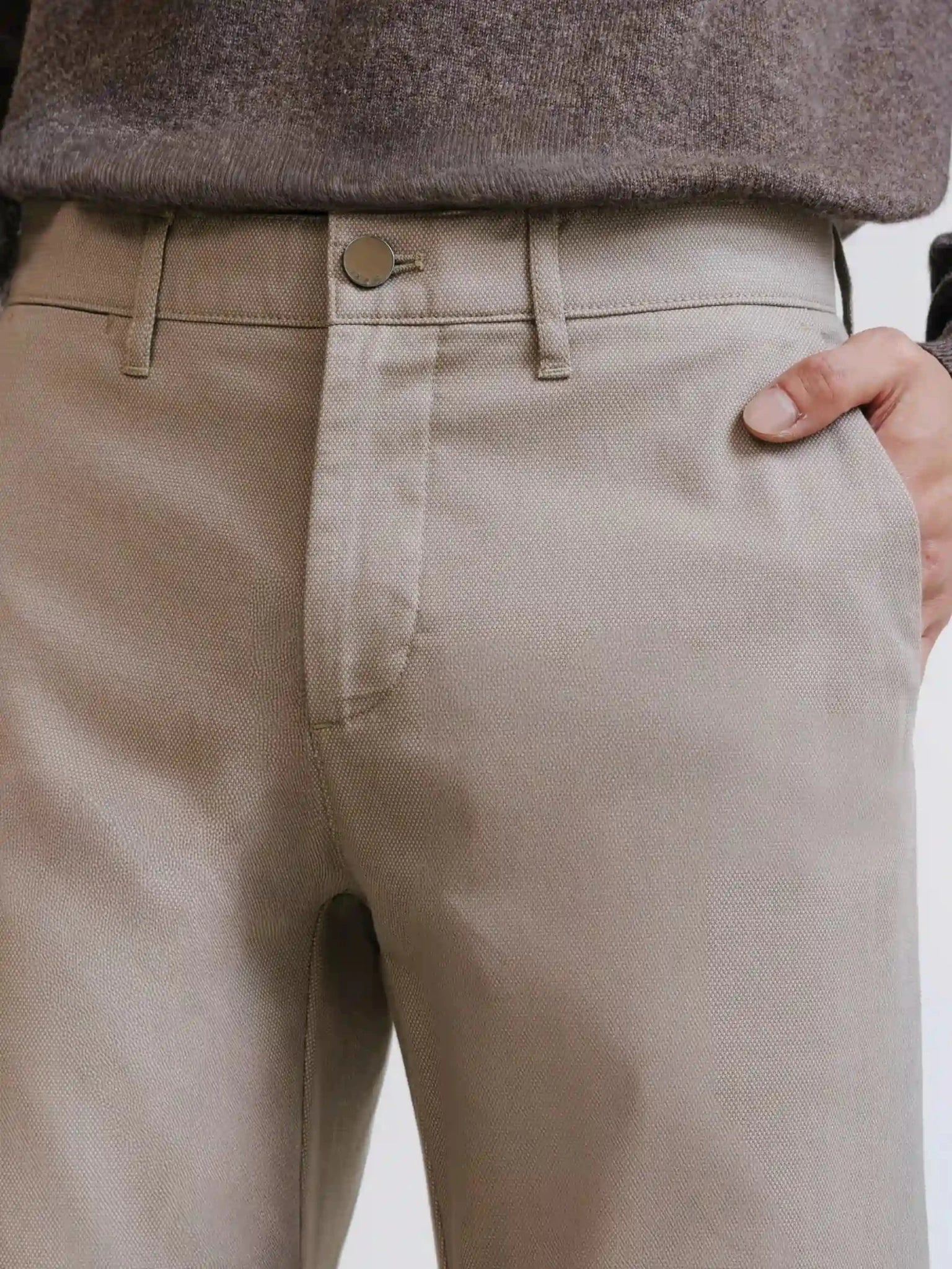Pantalon armuré taupe - Image 2