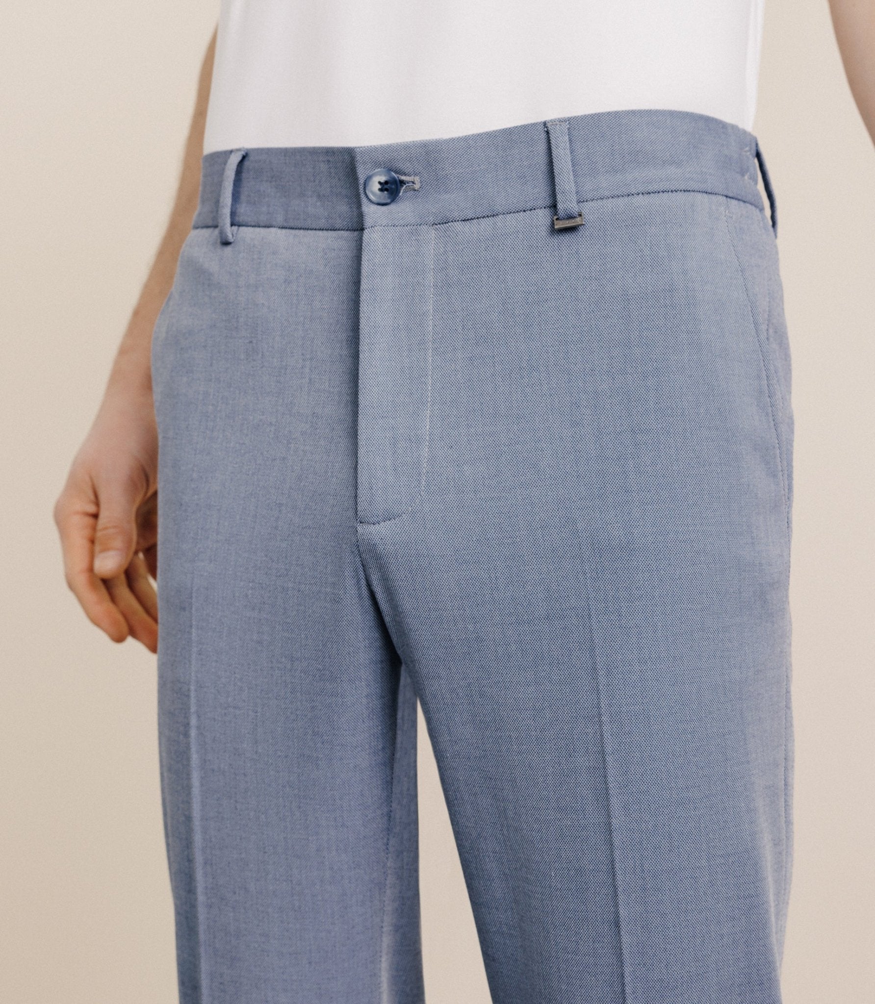 Pantalon élastiqué ciel - Image 2