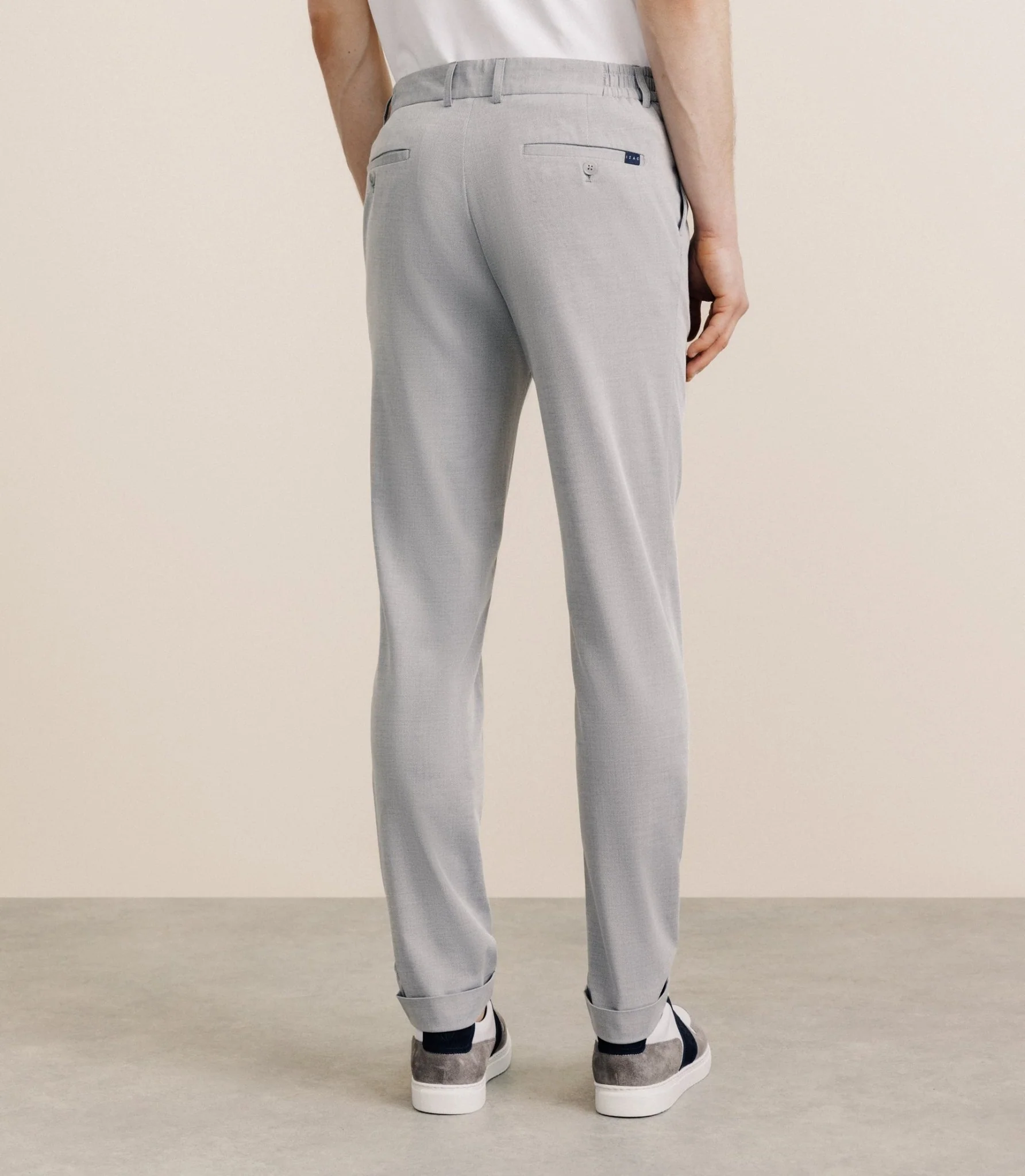 Pantalon élastiqué gris - Image 4