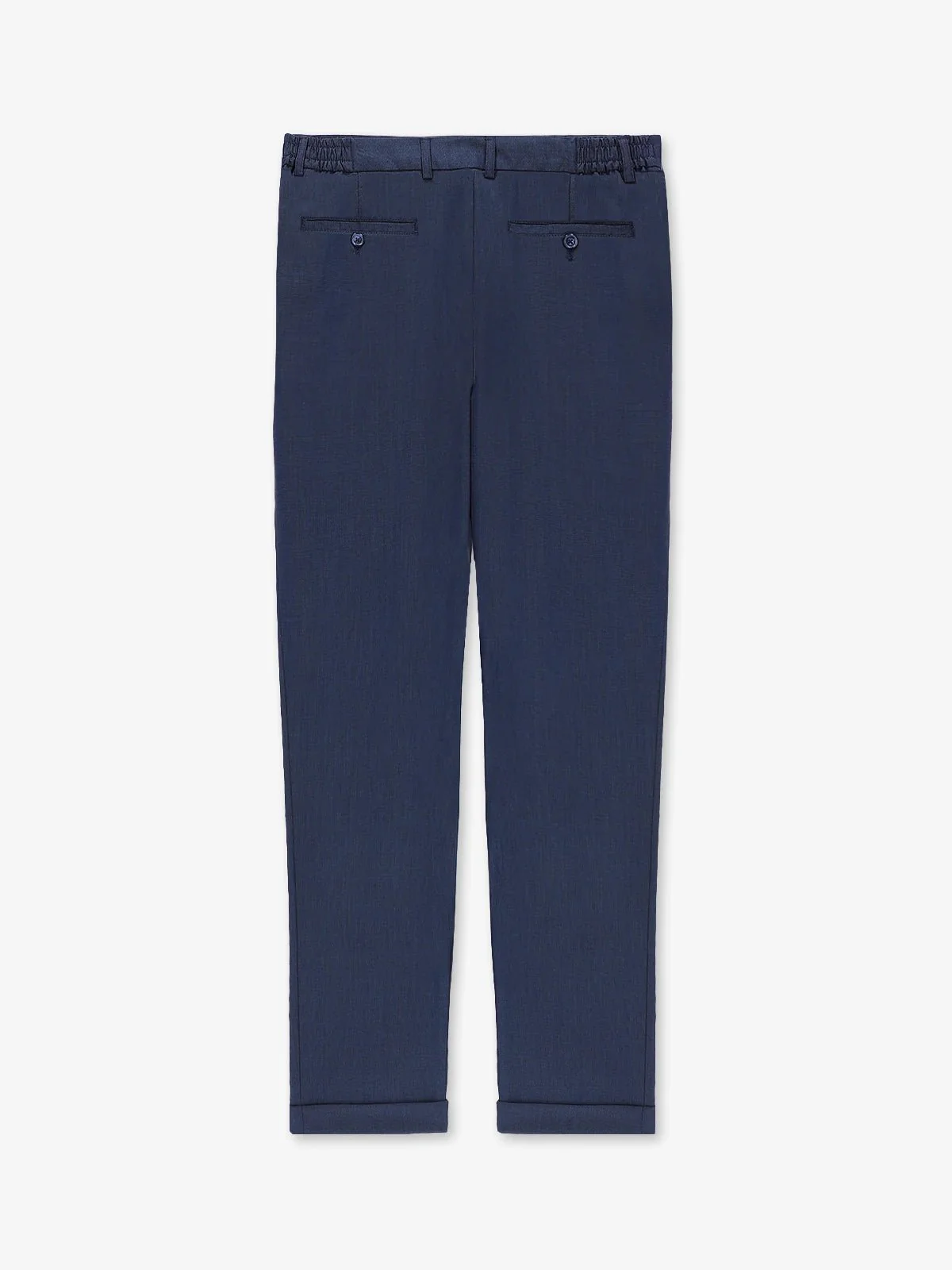 Pantalon avec taille élastique indigo - Image 2