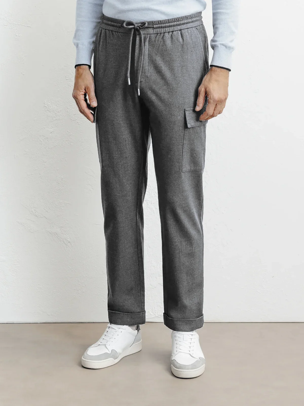Pantalon cargo gris
