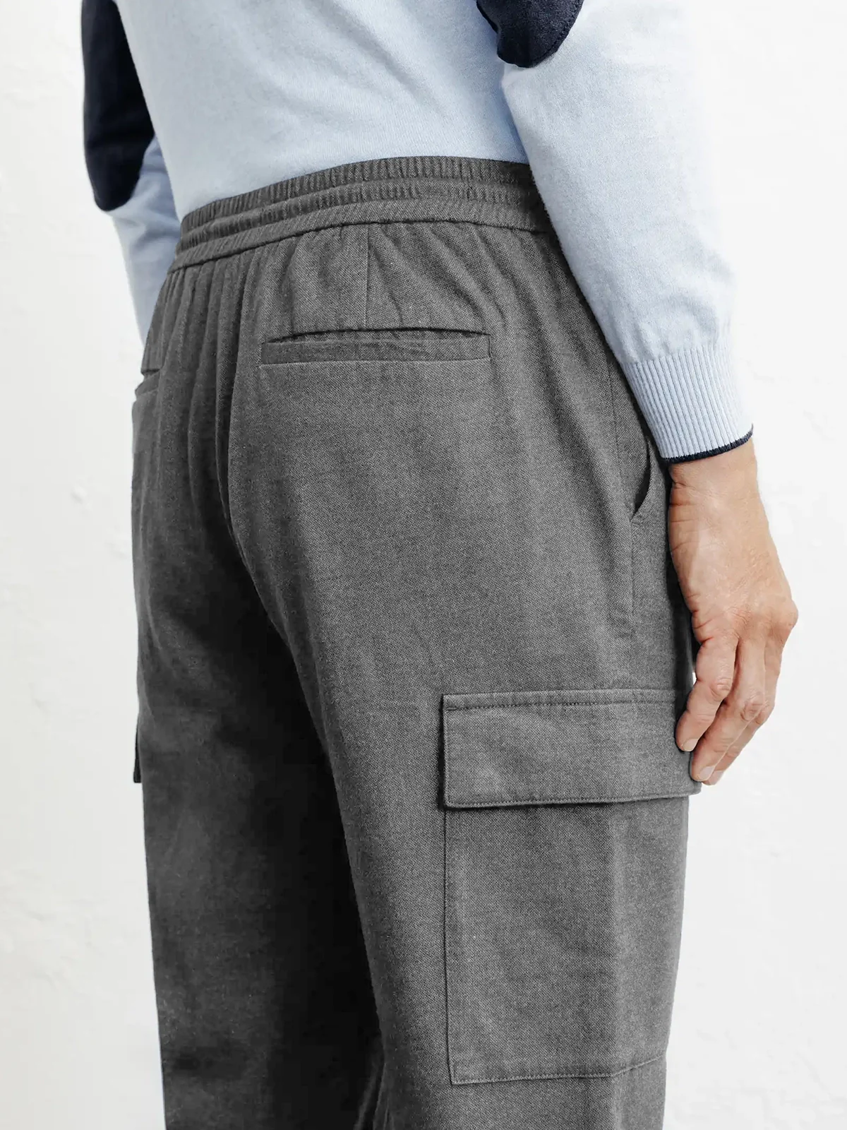 Pantalon cargo gris - Image 3
