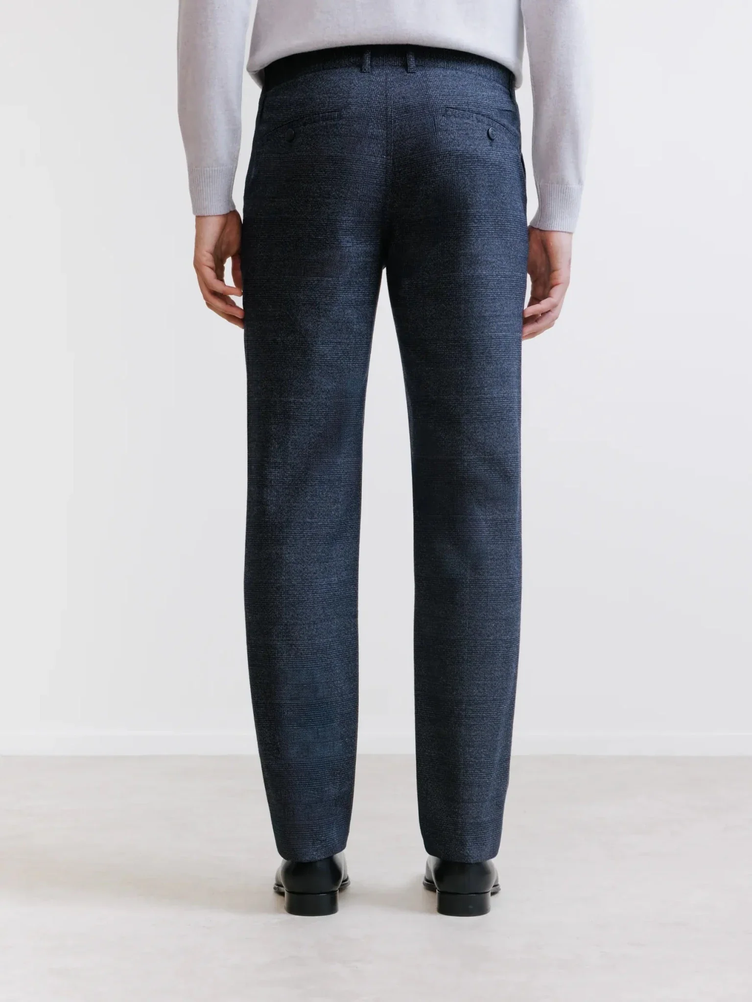 Pantalon carreaux marine - Image 4