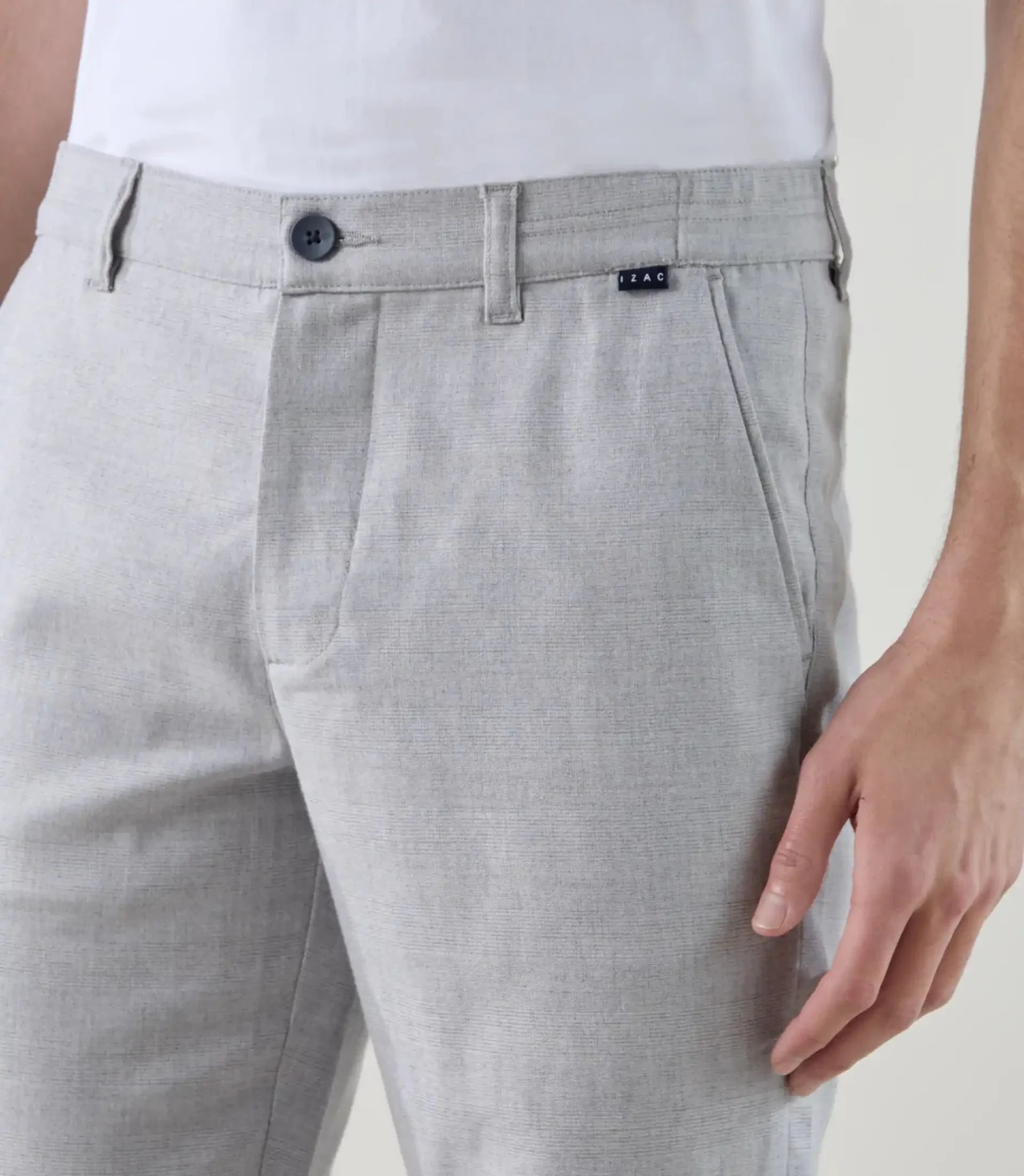 Pantalon casual bleu gris - Image 2