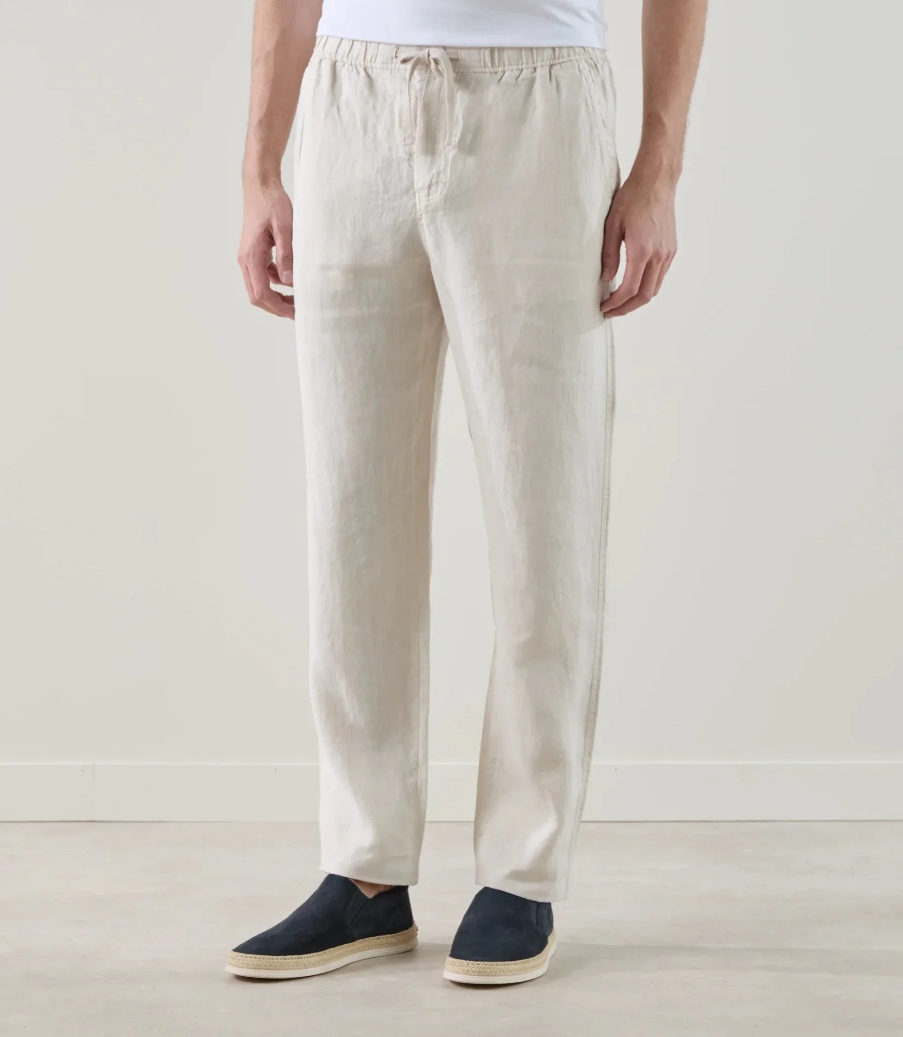 Pantalon casual 100% lin naturel