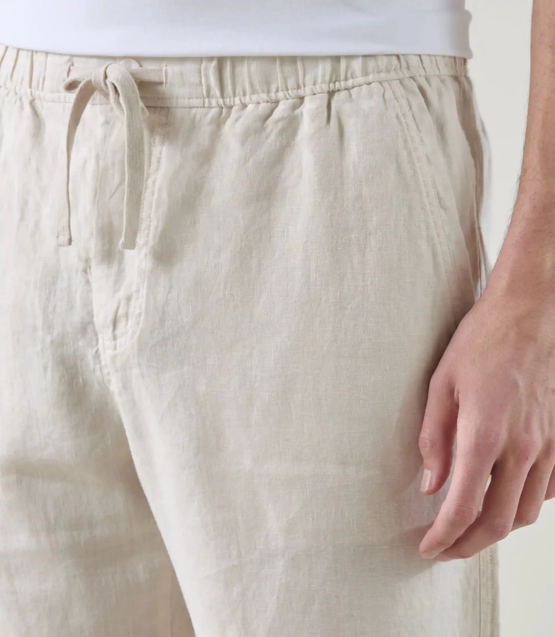 Pantalon casual 100% lin naturel - Image 2