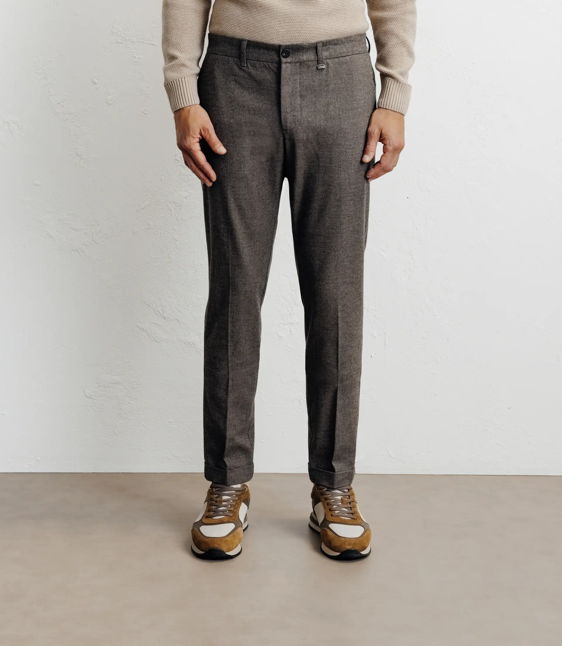 Pantalon chevron marron