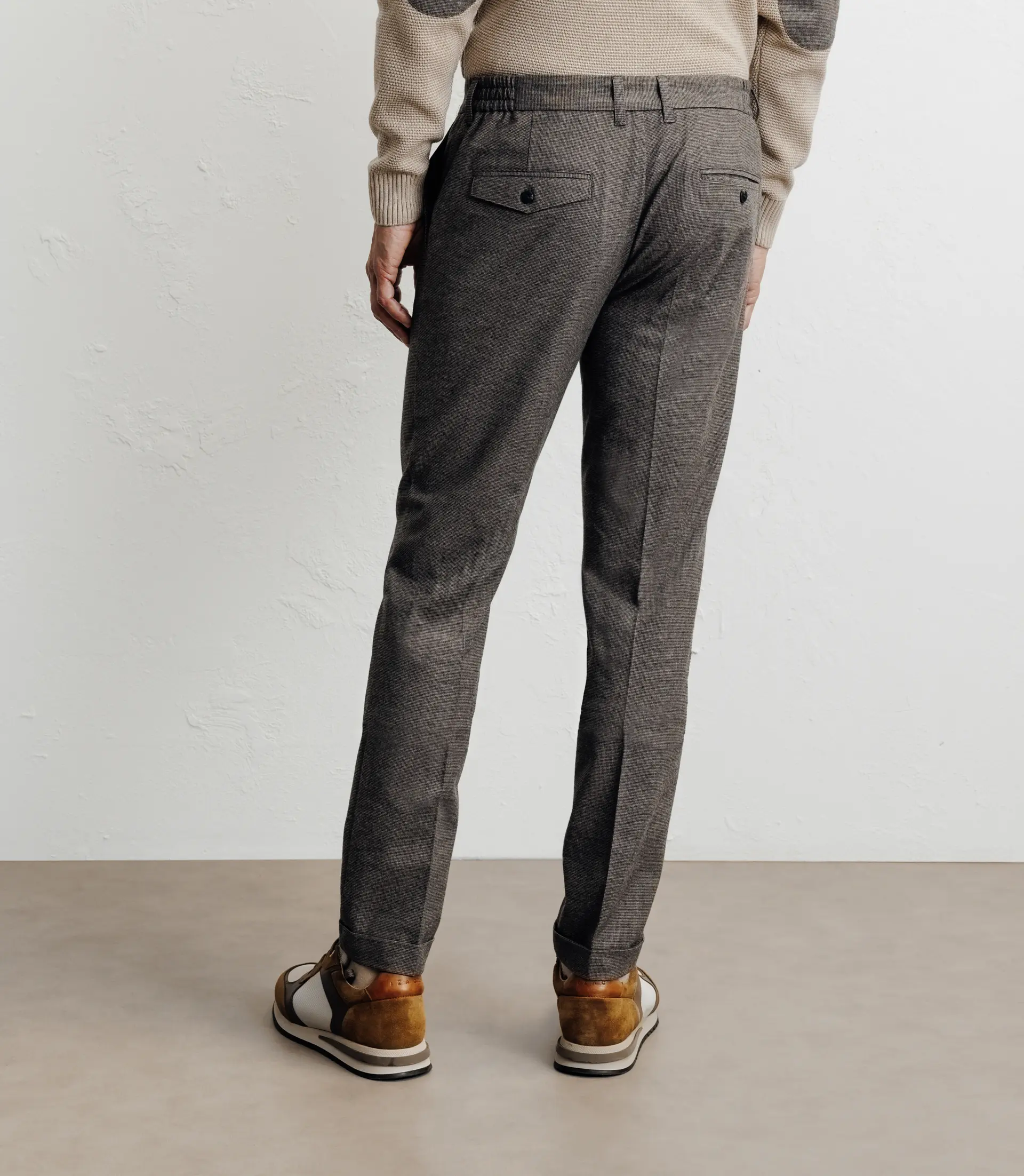 Pantalon chevron marron - Image 3