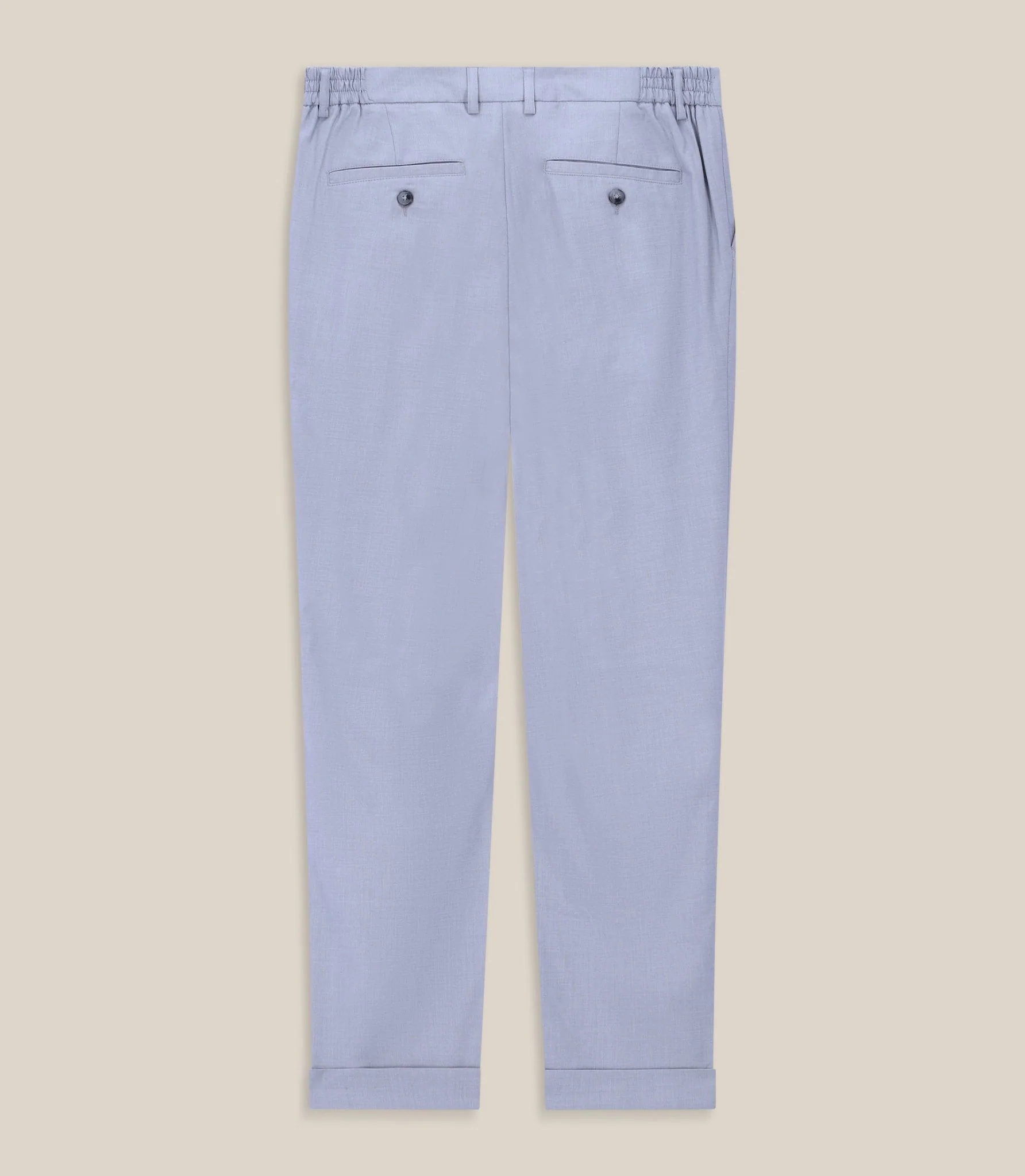Pantalon chino taille elastique gris - Image 2