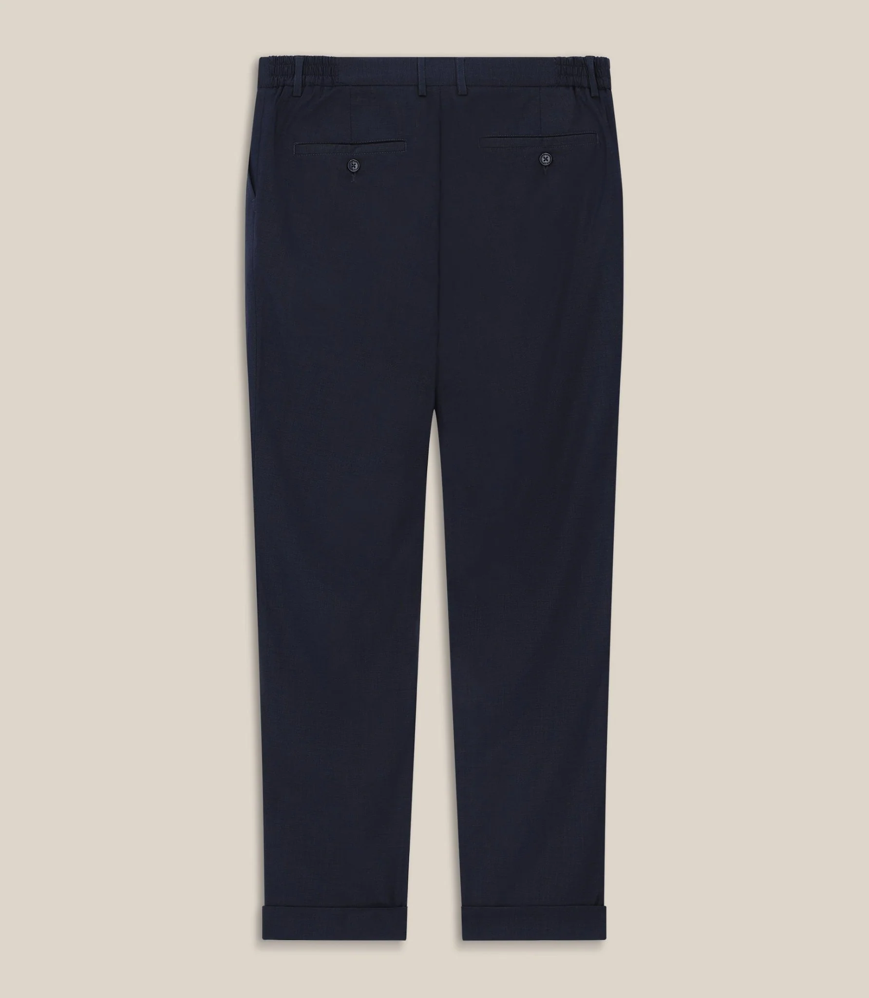 Pantalon chino taille elastique noir - Image 2