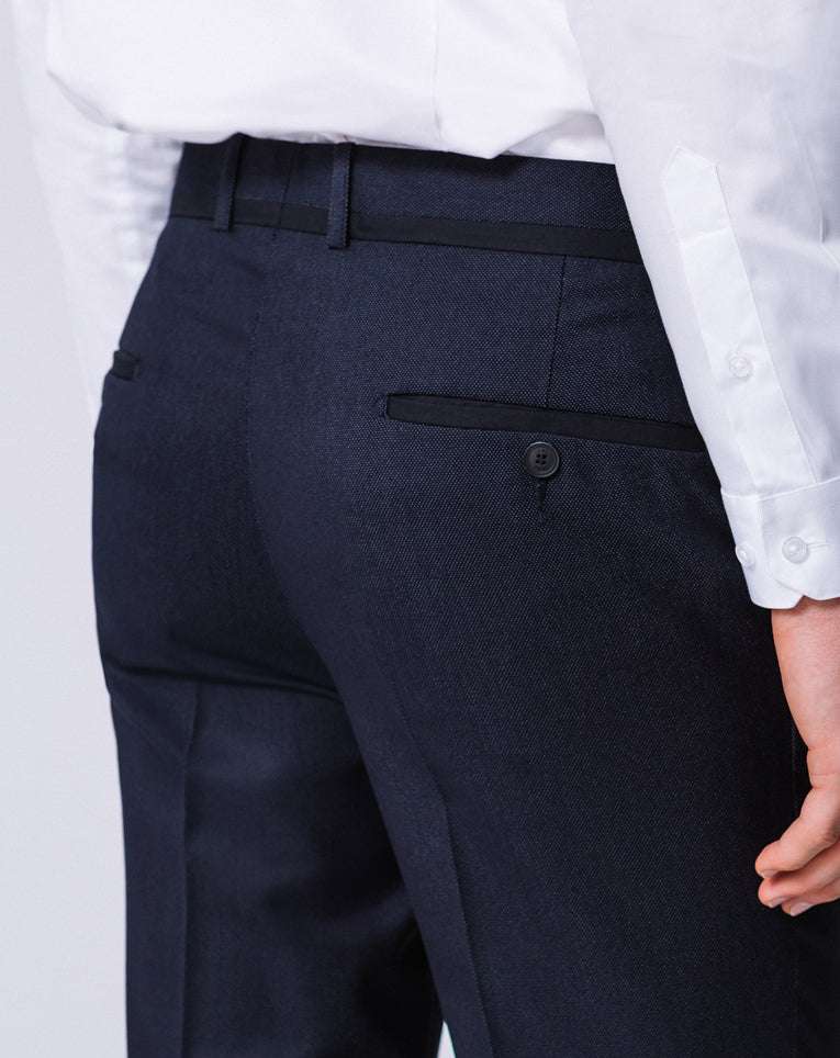 PANTALON CONTRASTE NAVY - Image 2