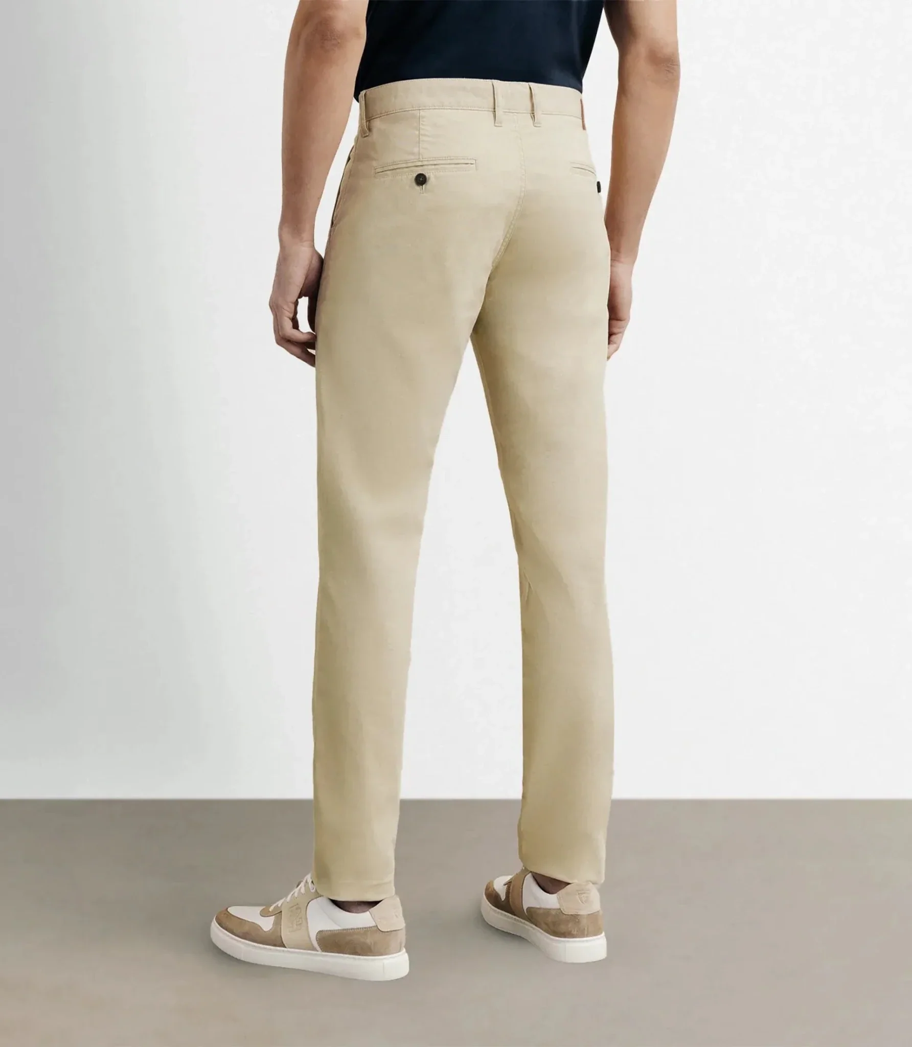 Pantalon coton stretch beige - Image 4