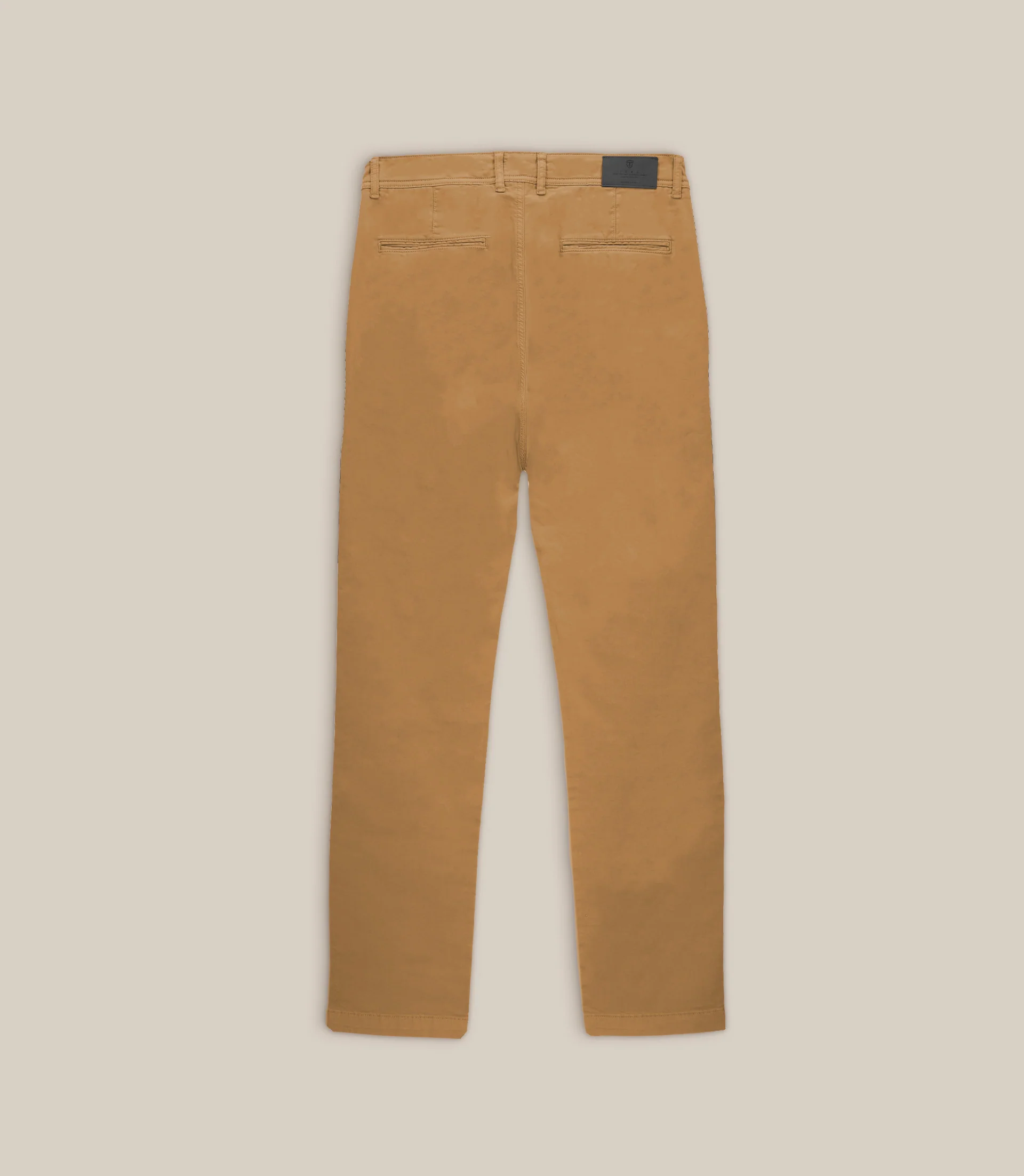 Pantalon coton stretch camel - Image 2