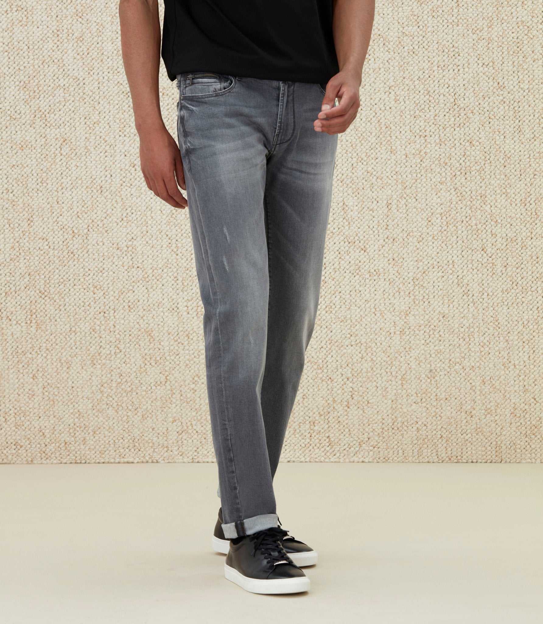 Jean effet usé gris "Raphael"