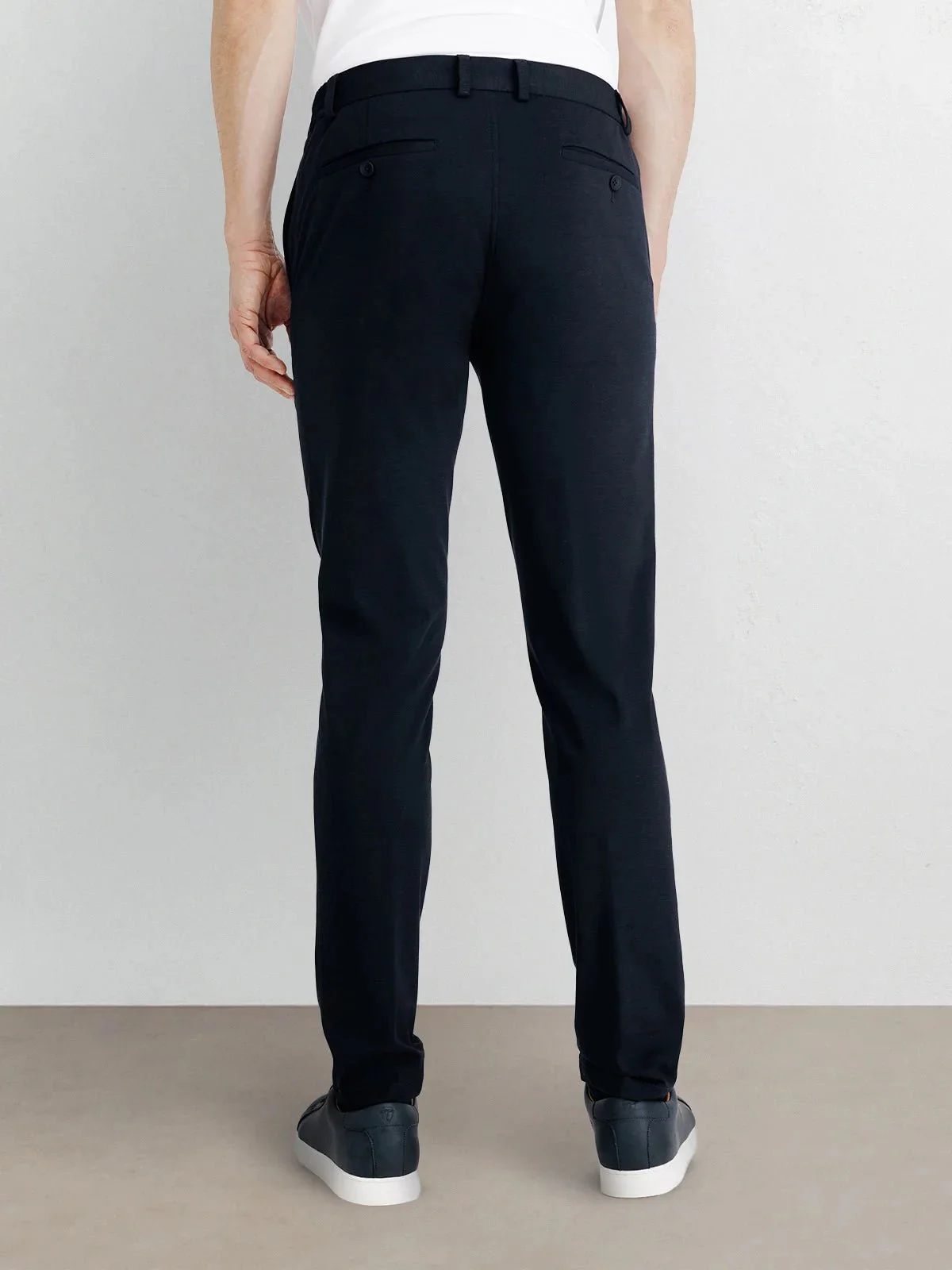 Pantalon ville avec pli marine - Image 3