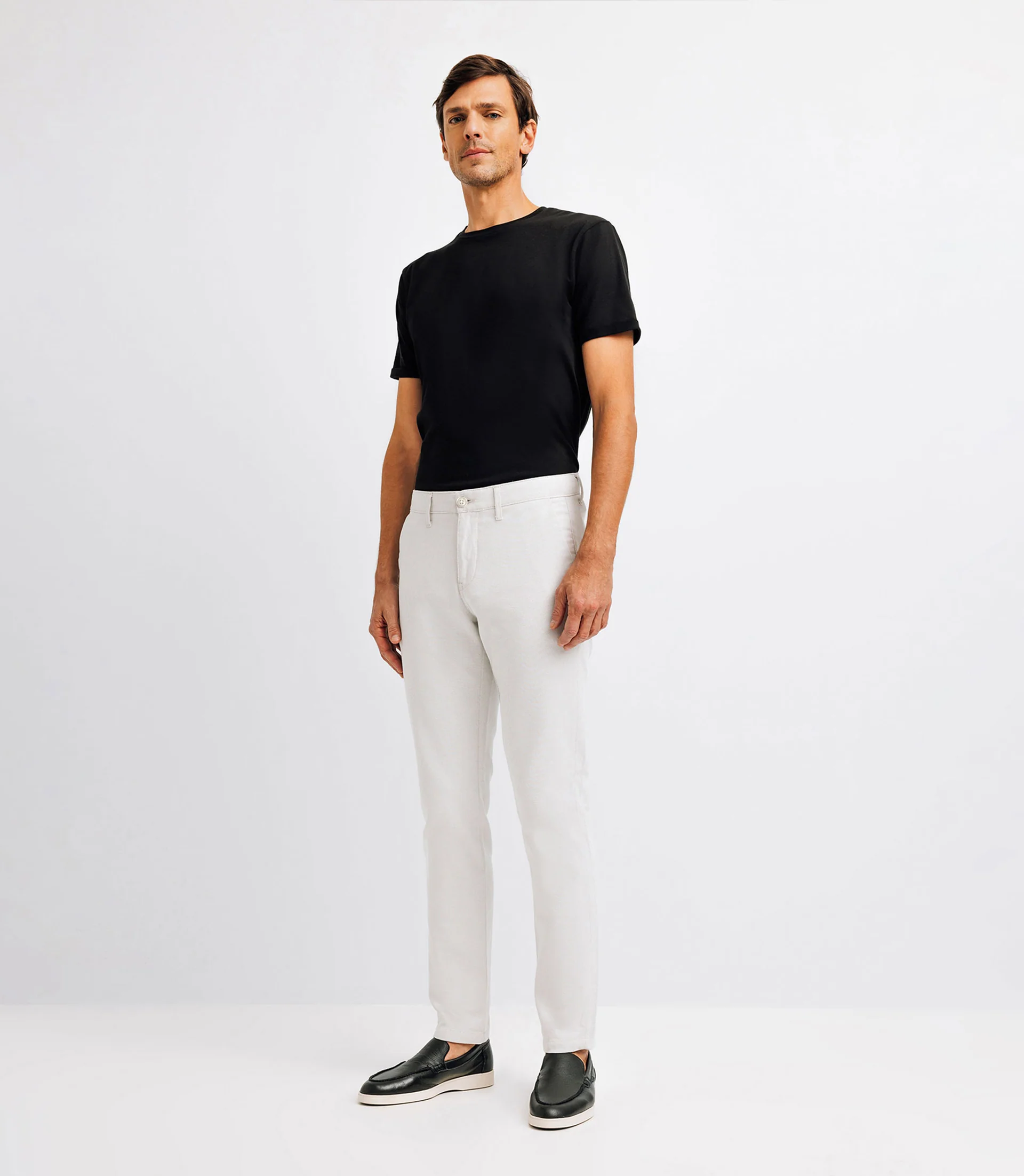 Pantalon slack beige clair