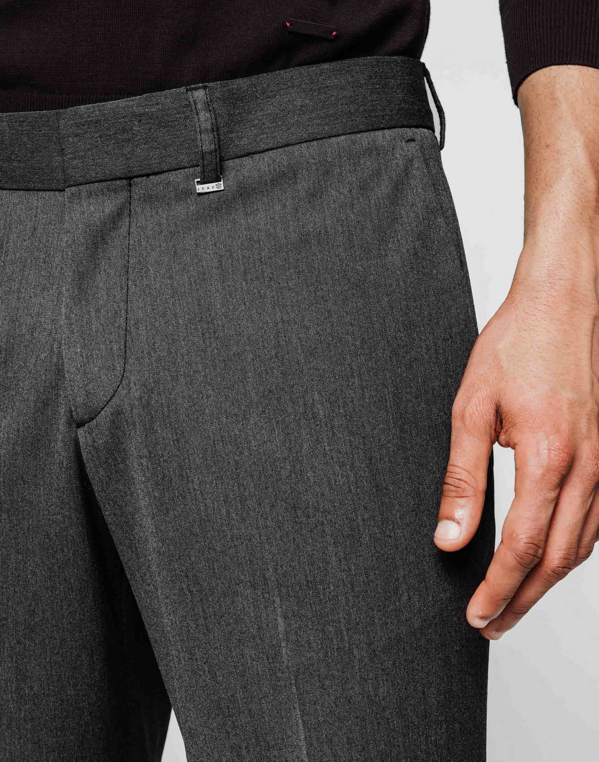 Pantalon slack gris moyen - Image 2