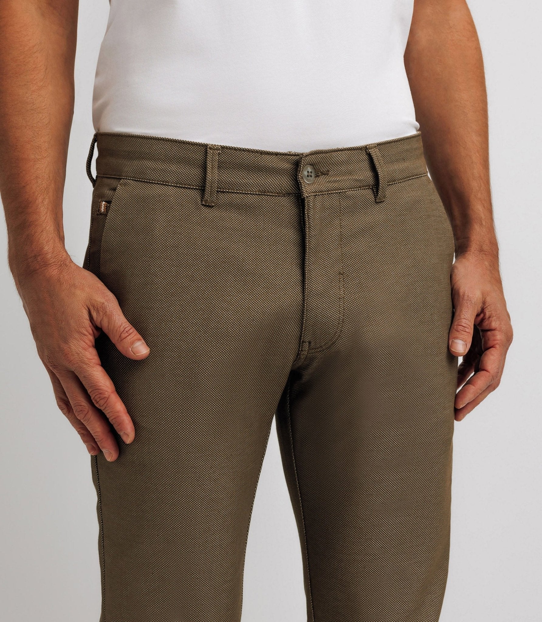 Pantalon slack kaki - Image 2