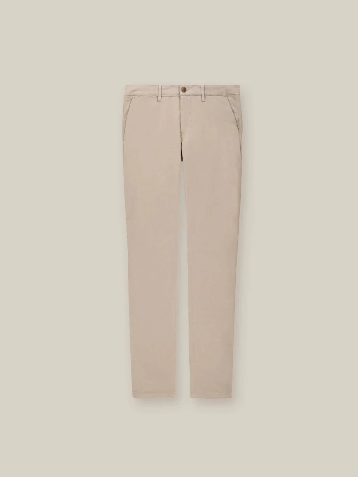 Pantalon slim beige