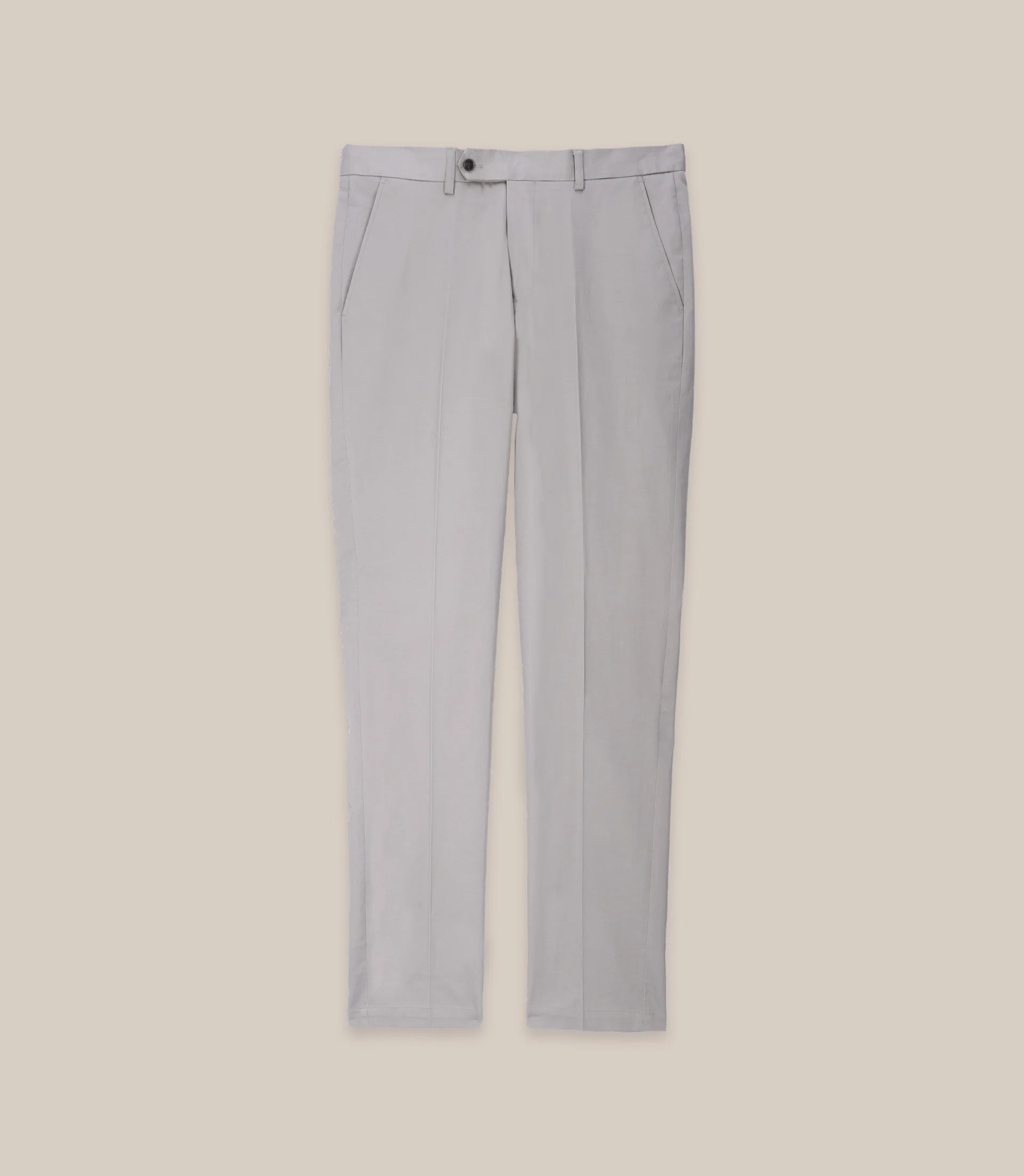 Pantalon taille mi-haute beige