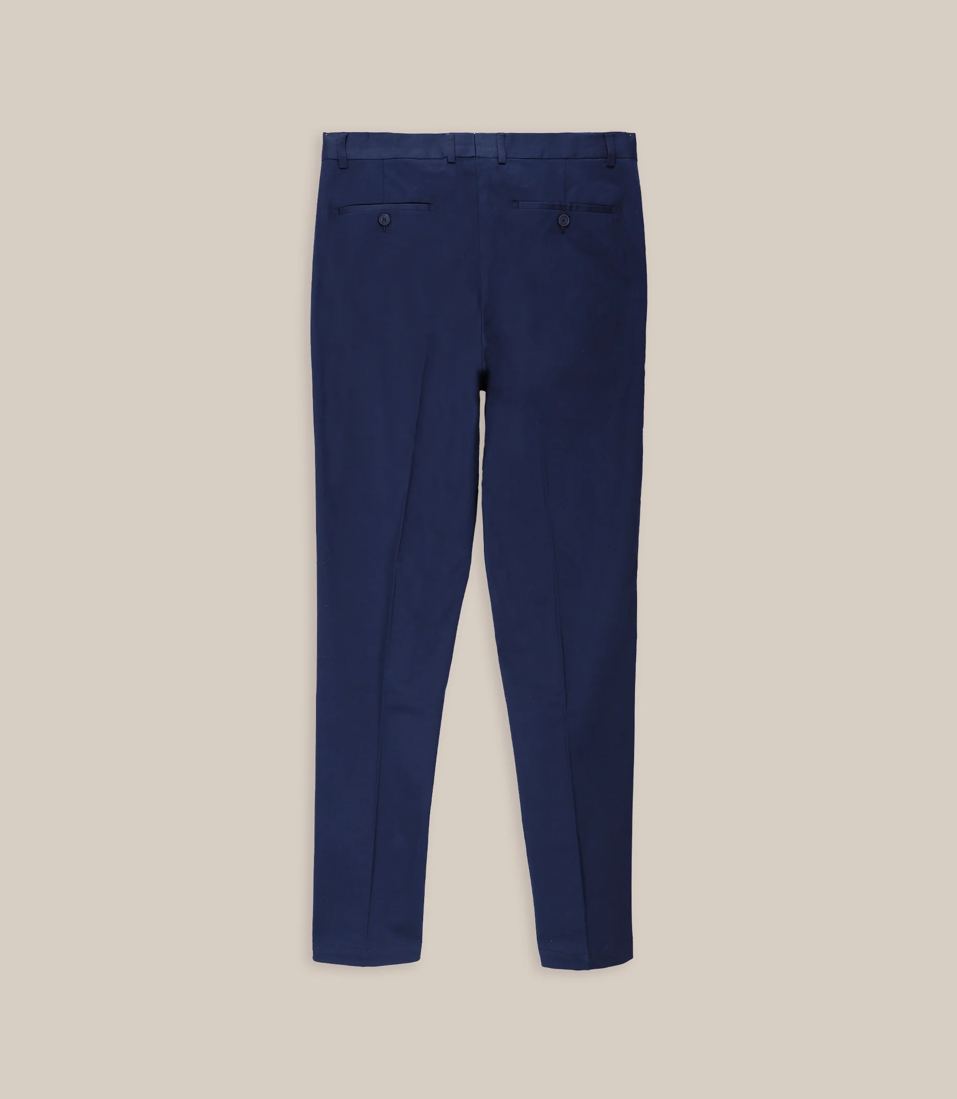 Pantalon taille mi-haute marine - Image 2