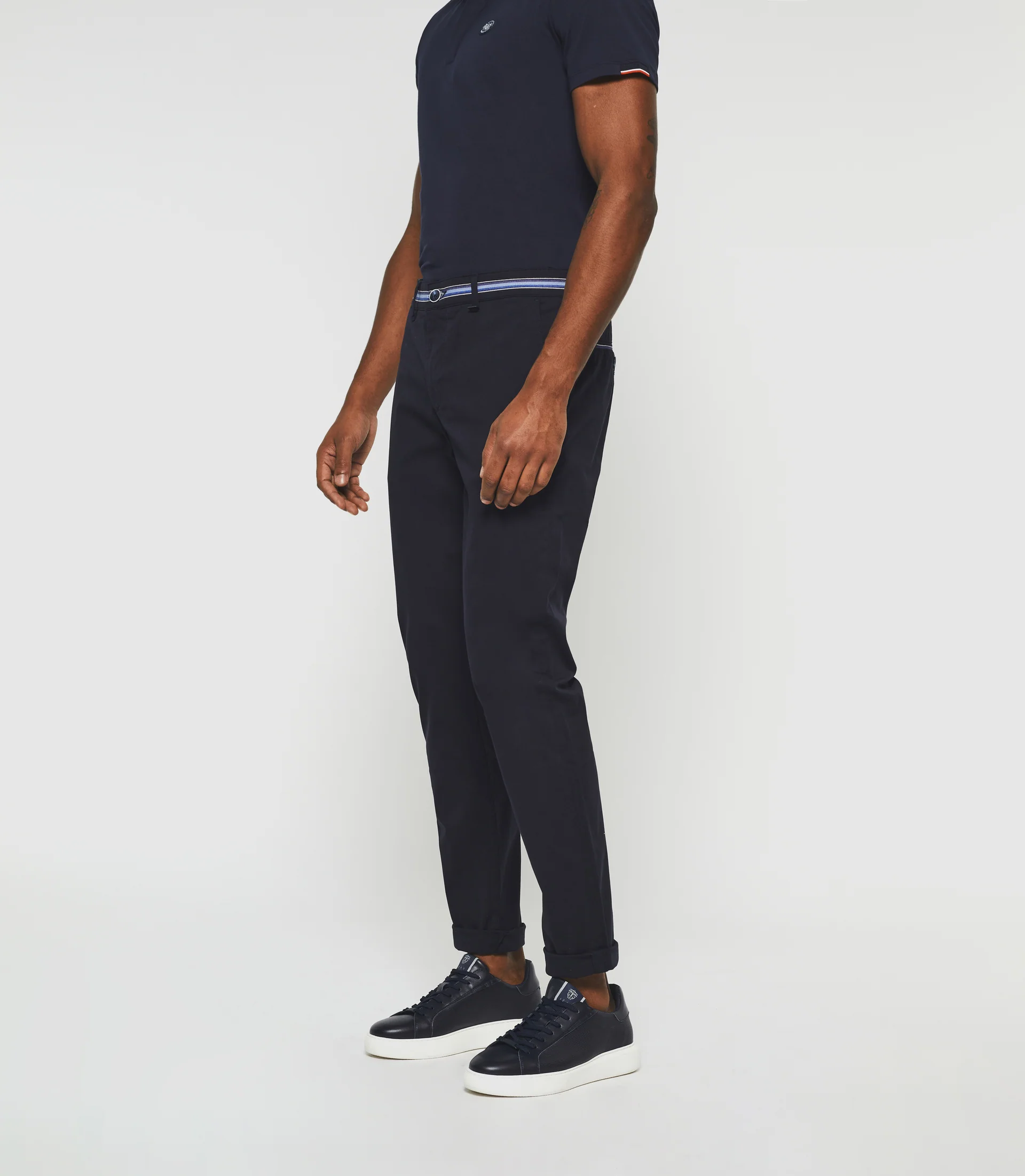 Pantalon casual slim marine "Paco" - Image 3