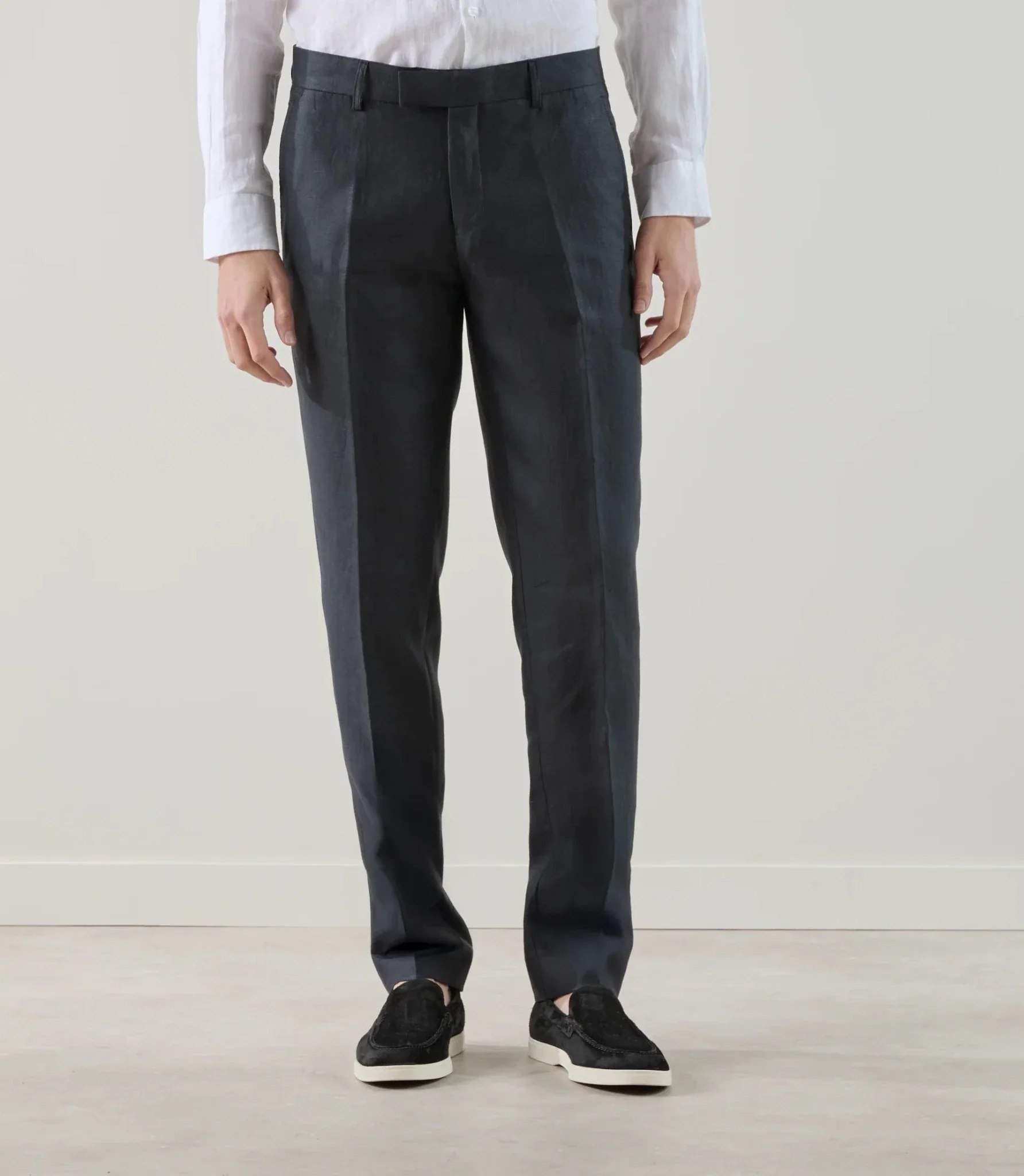 Pantalon ville 100% lin noir