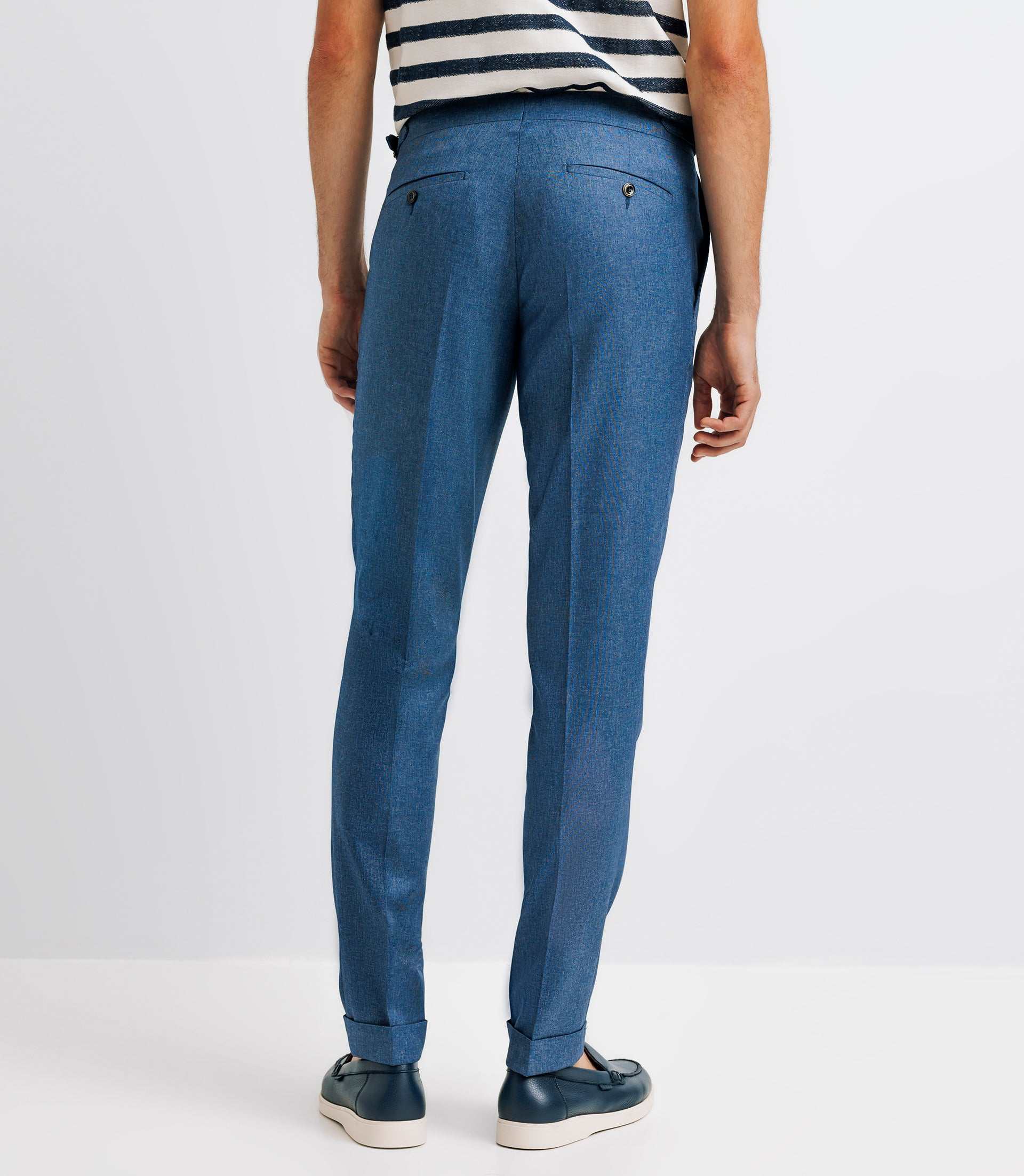 Pantalon ville séparable bleu effet denim - Image 2