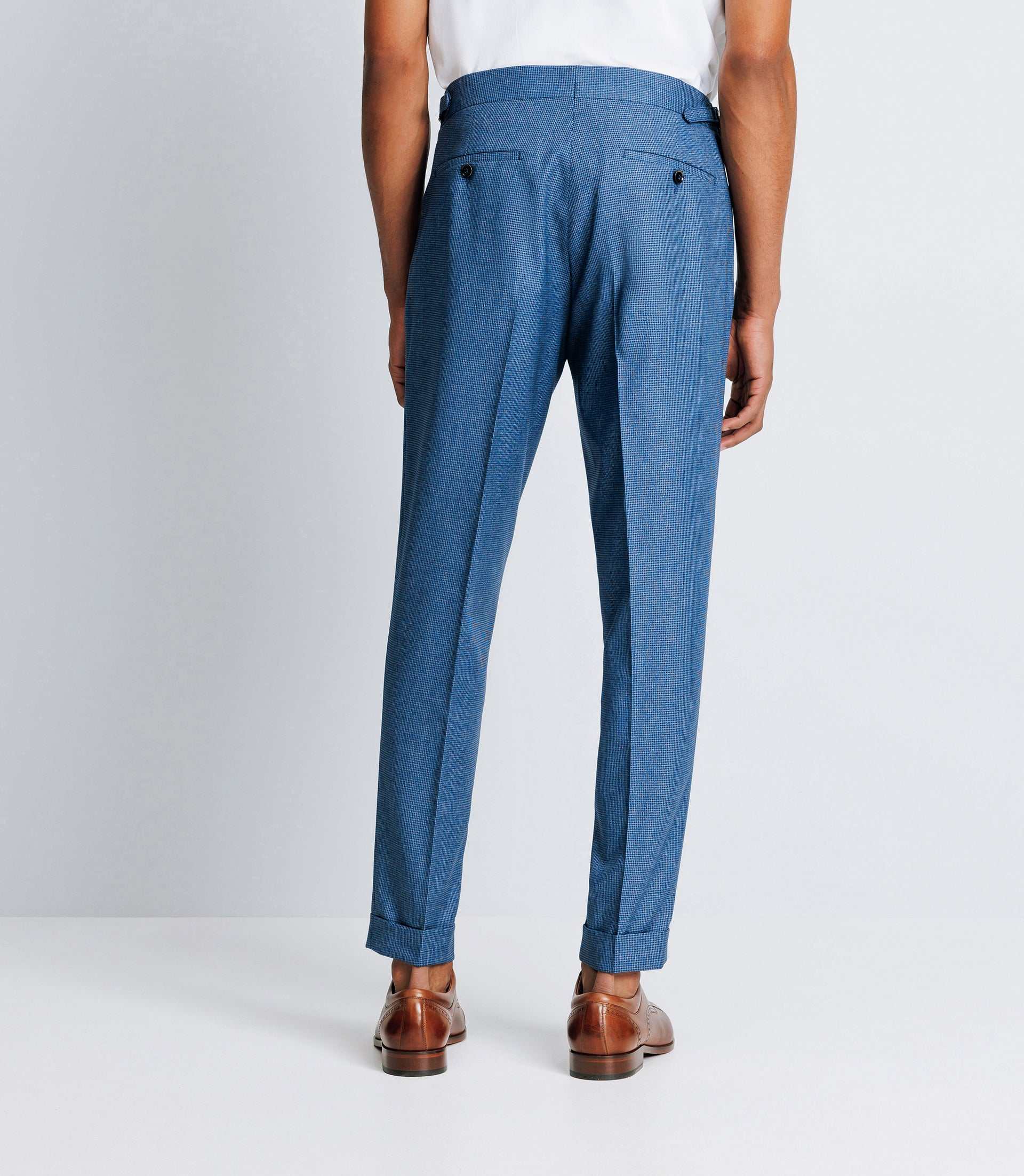 Pantalon ville bleu effet denim - Image 3
