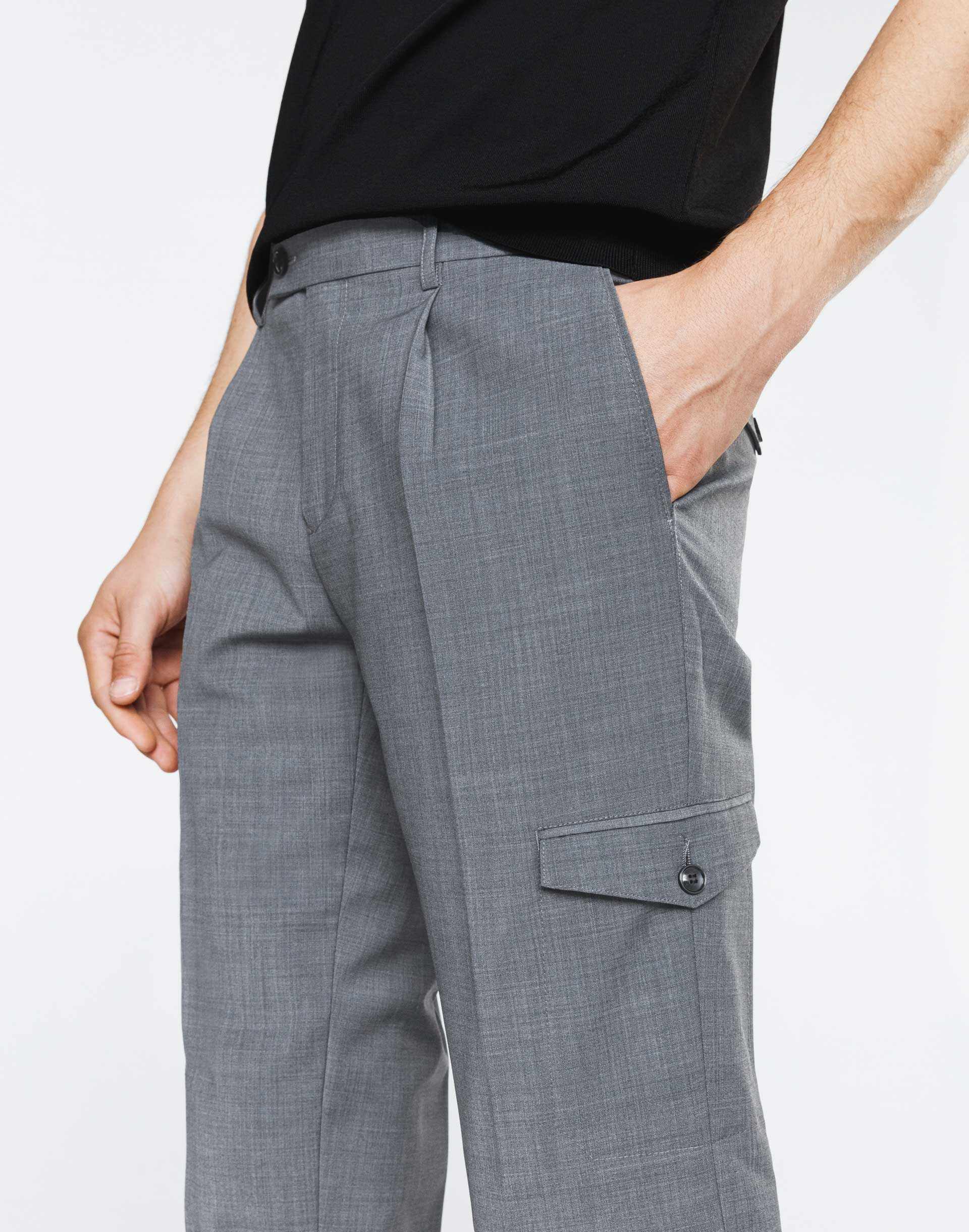Pantalon ville cargo gris "Tunning" - Image 2