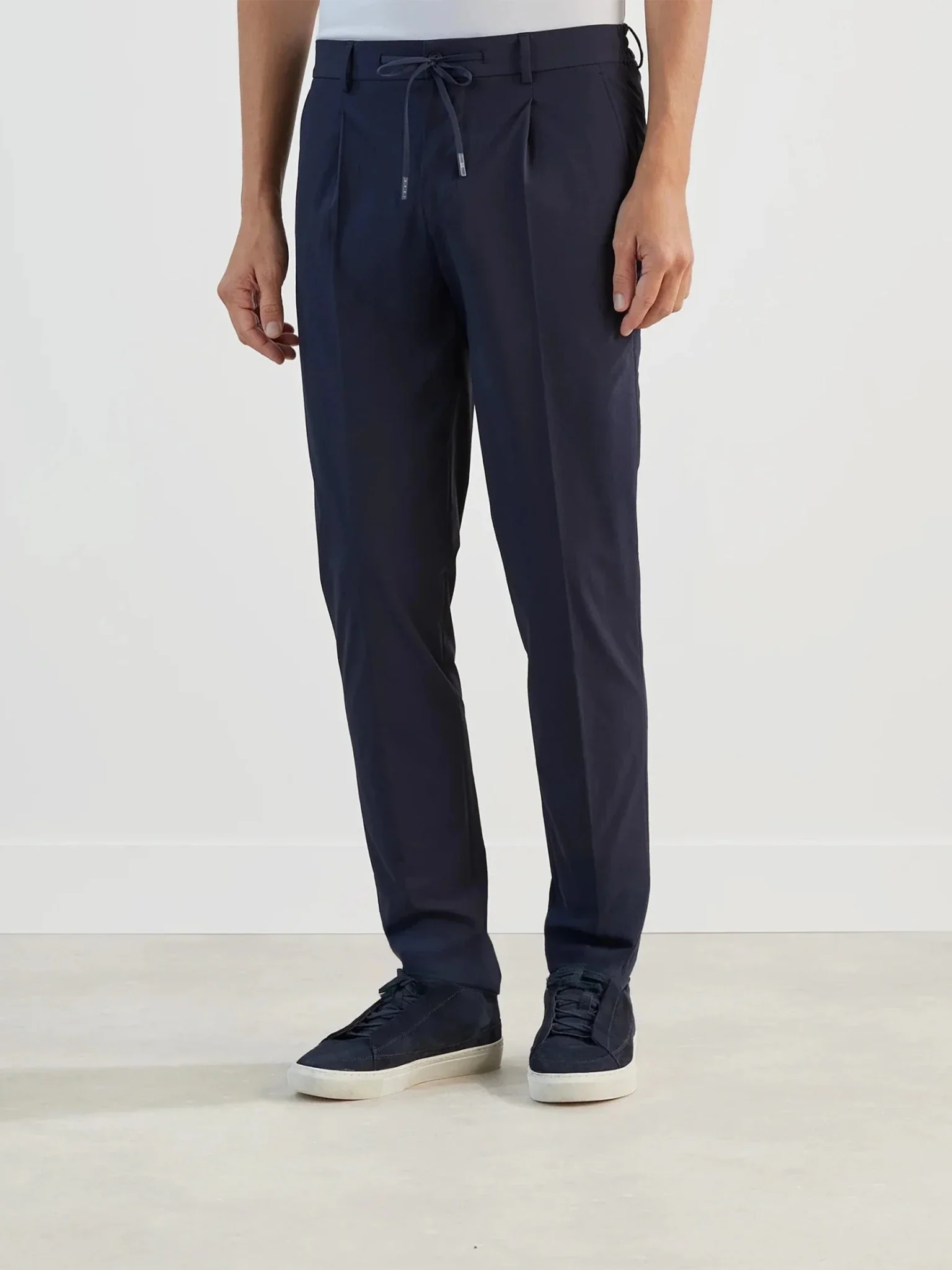 Pantalon ville en tissu technique marine