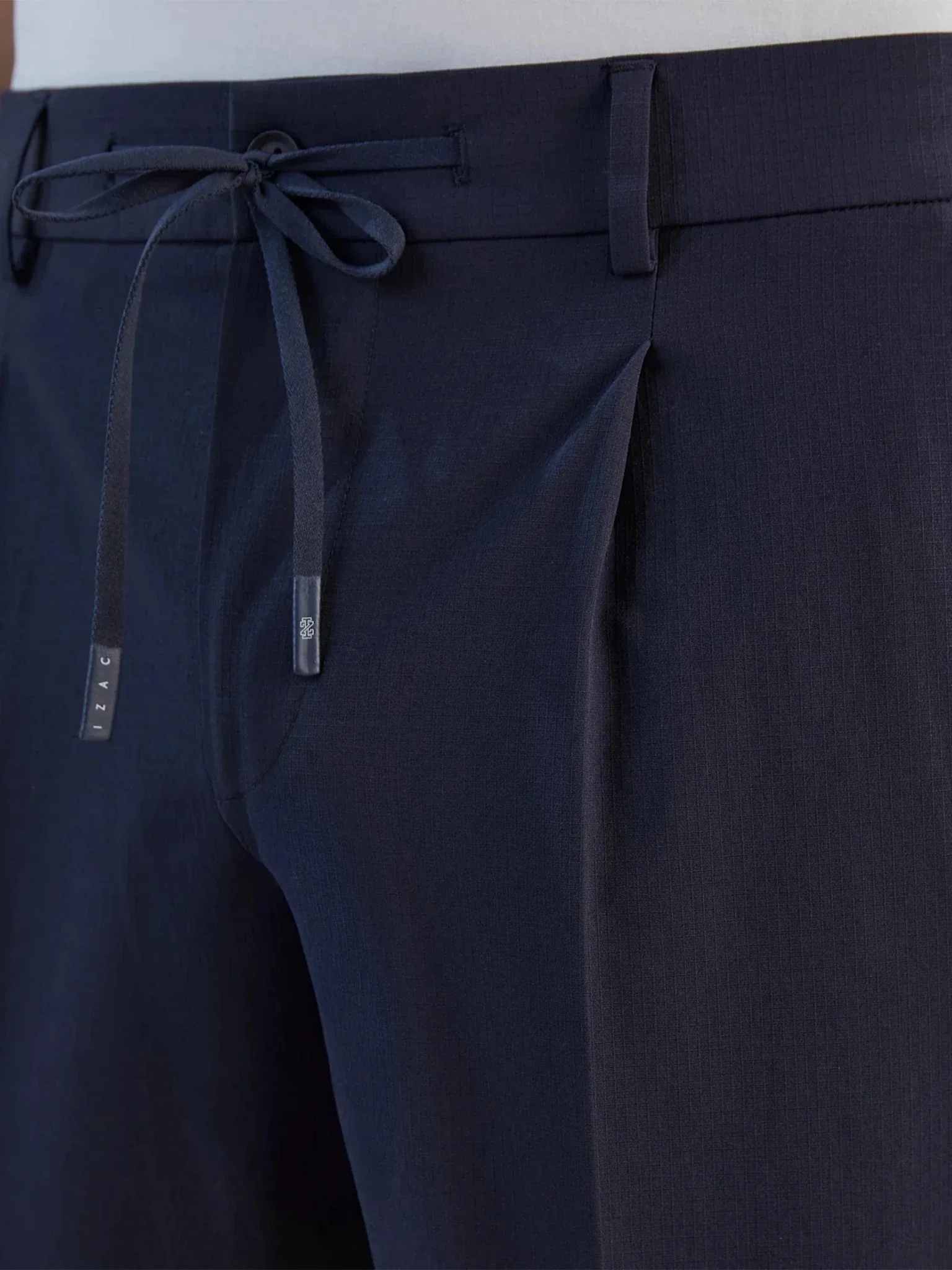 Pantalon ville en tissu technique marine - Image 2