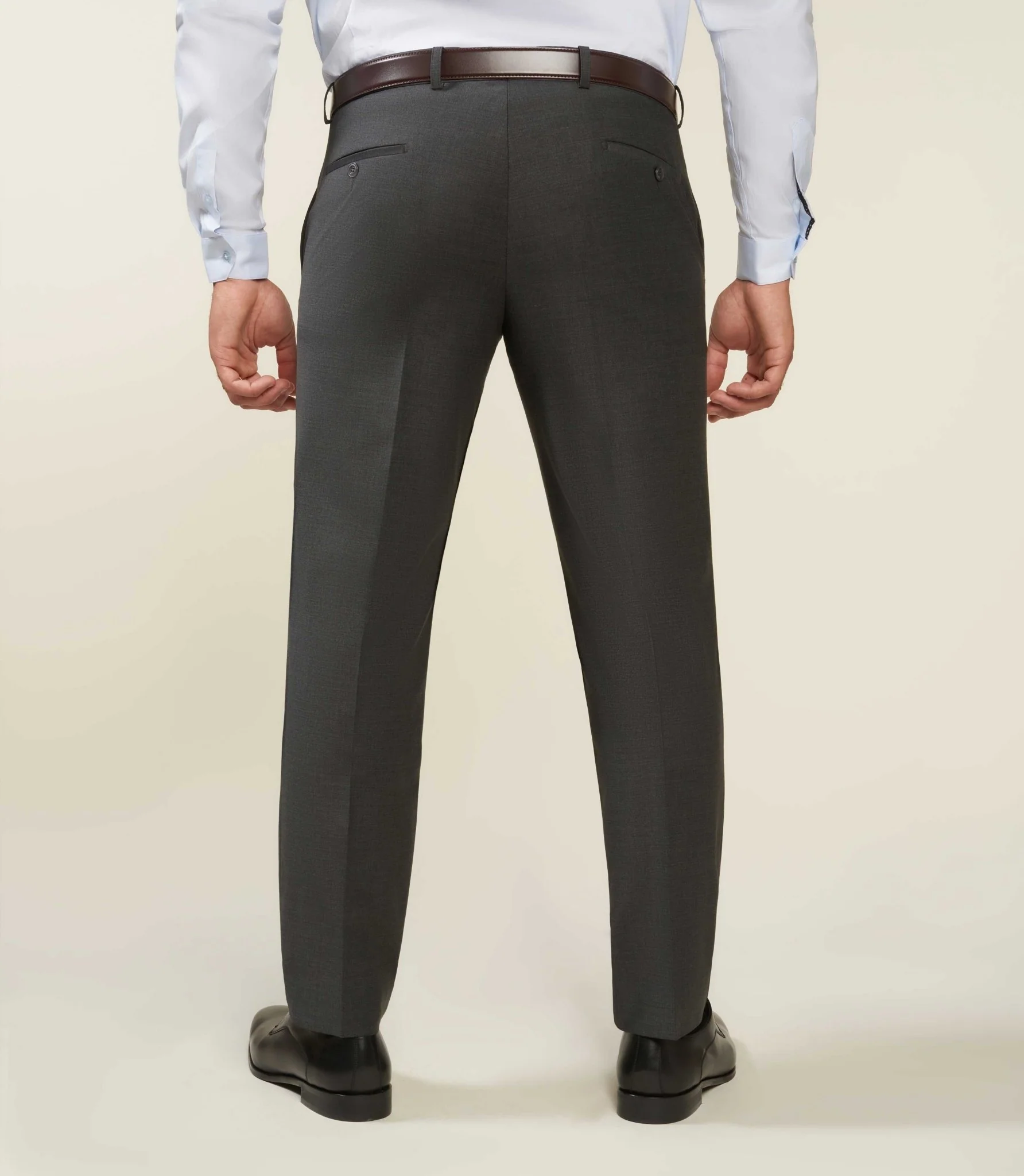 Pantalon ville en laine gris anthracite LIMONEBT - Image 2