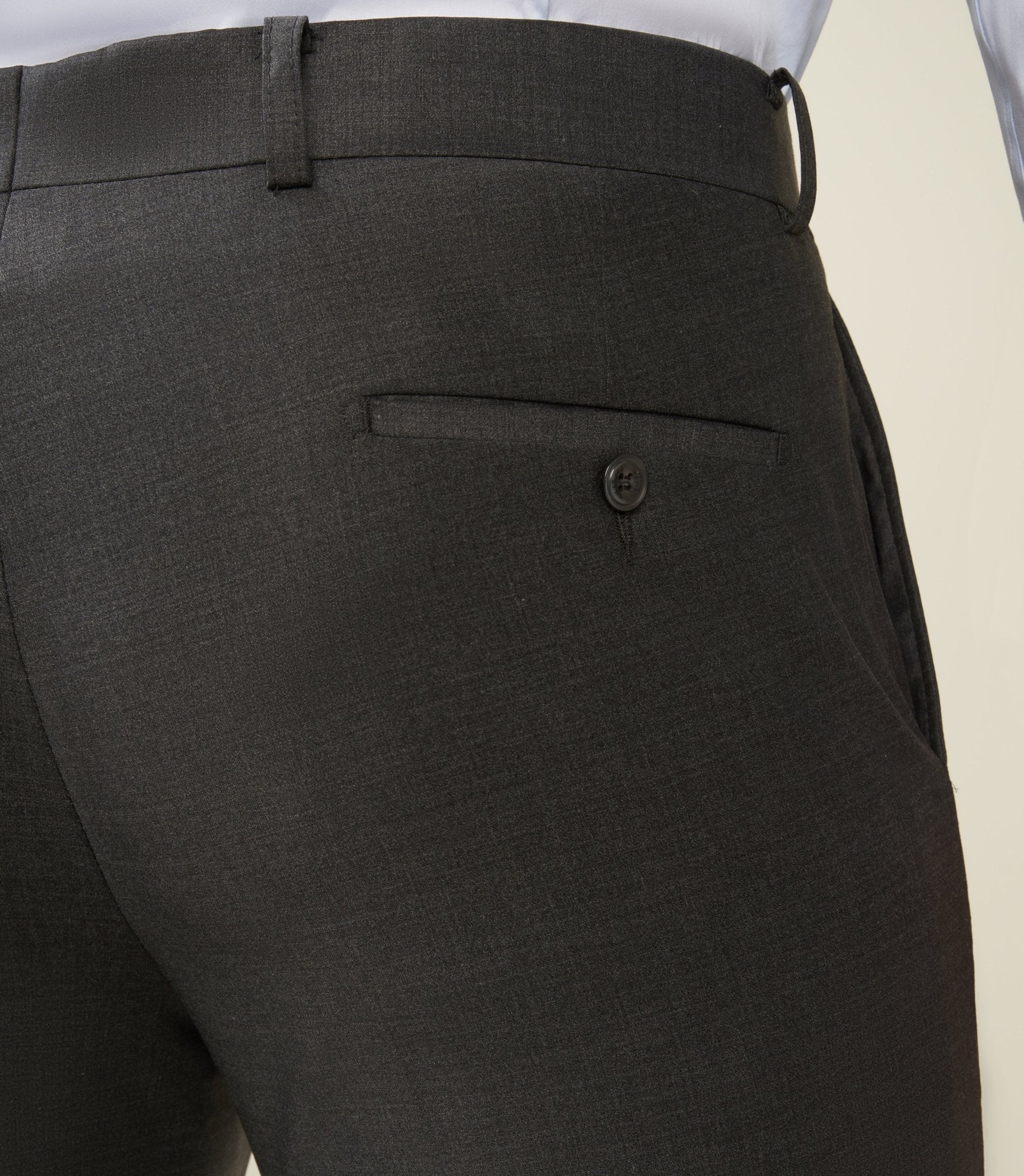 Pantalon ville en laine gris anthracite LIMONEBT - Image 4