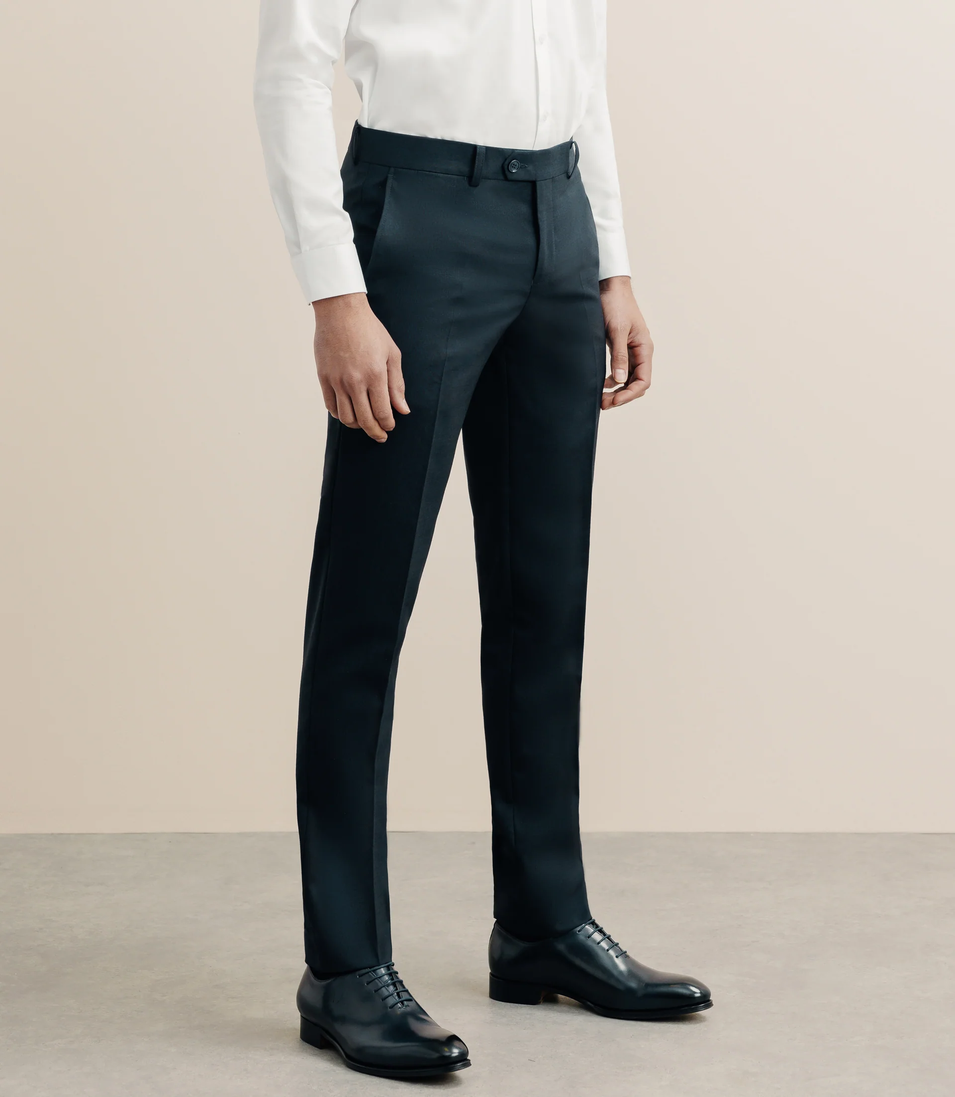 Pantalon ville 100% laine marine