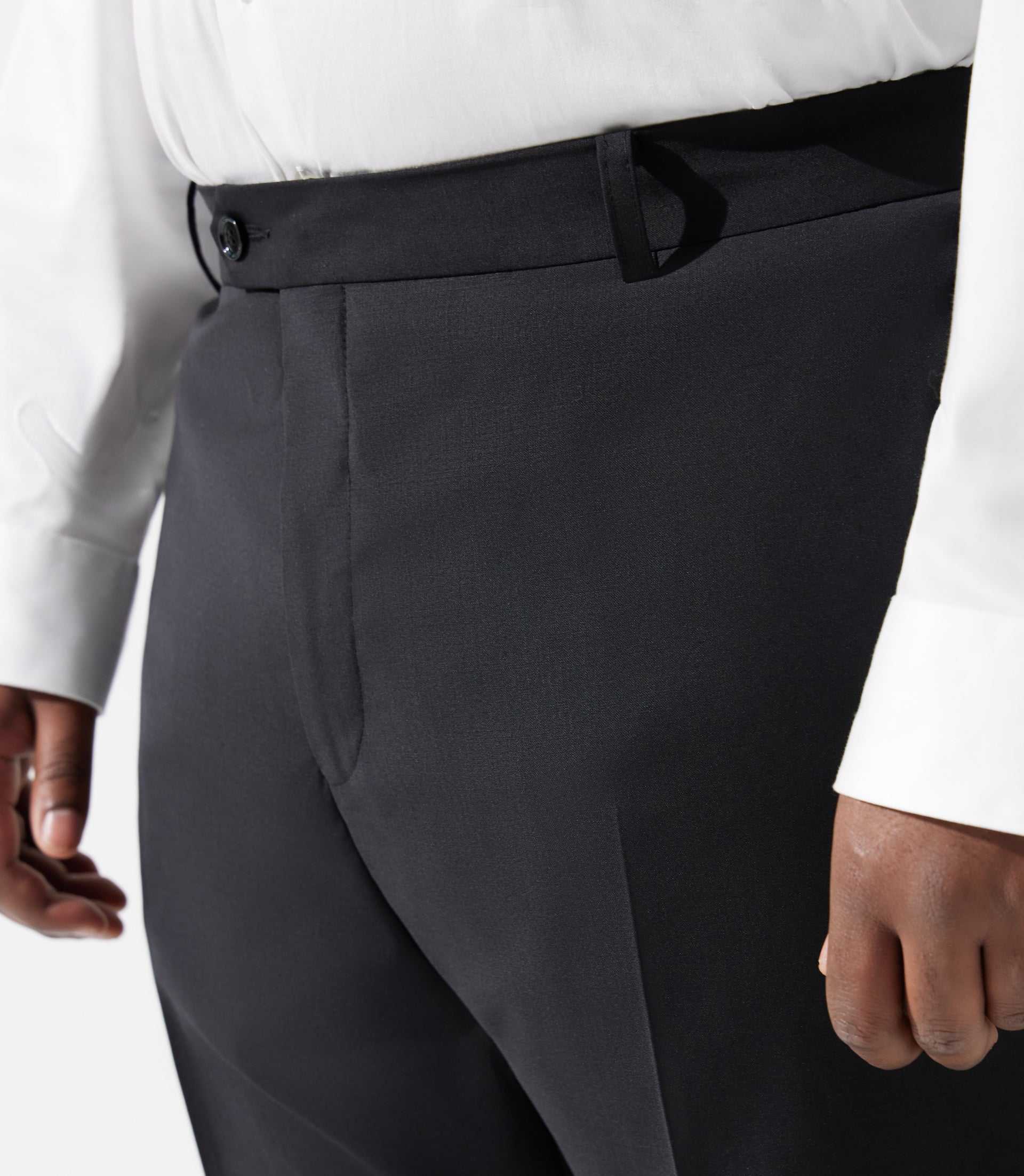 Pantalon ville en laine noir FLATTEURBT - Image 3