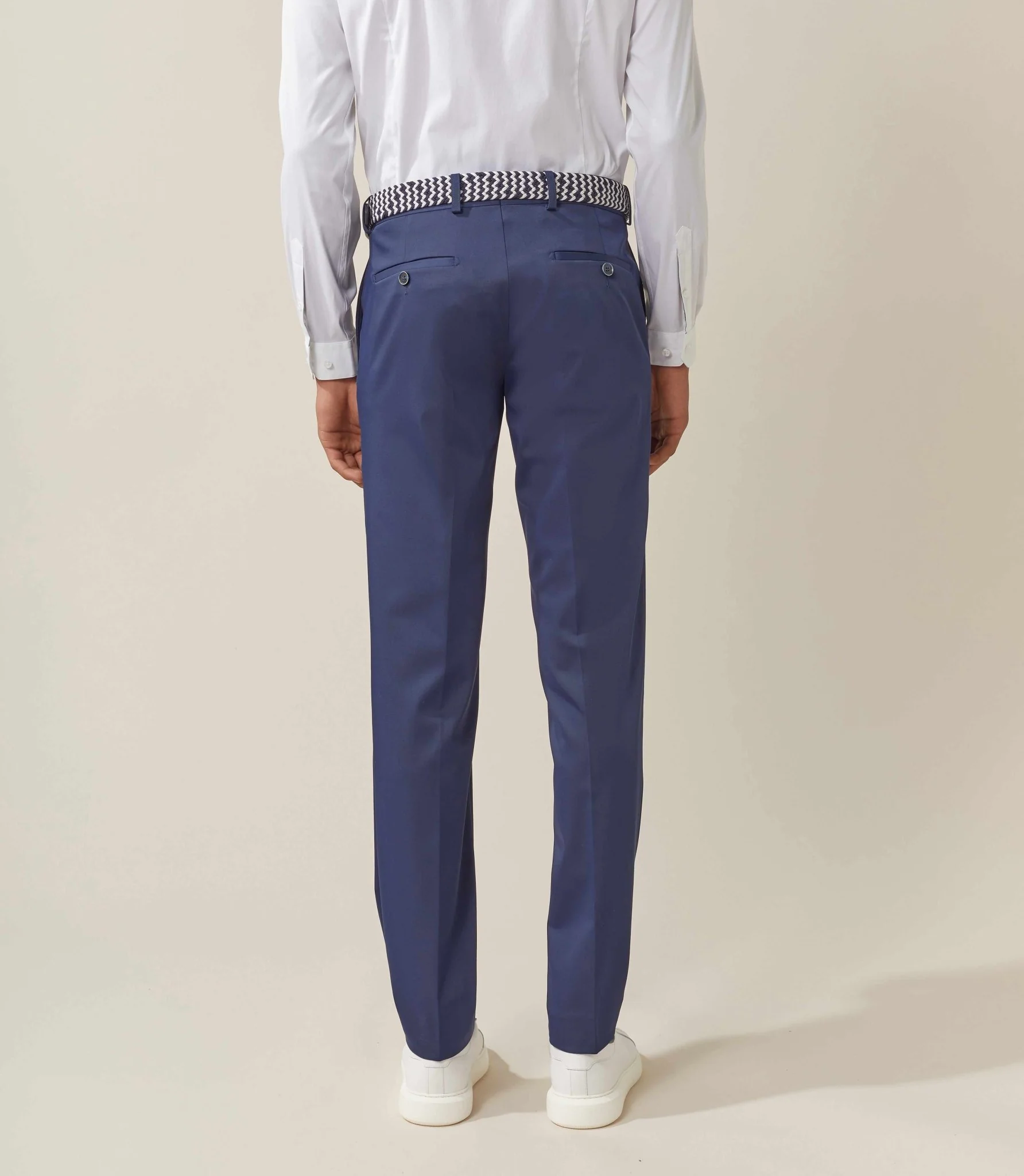 Pantalon ville tissu bleu "Inaco" - Image 2