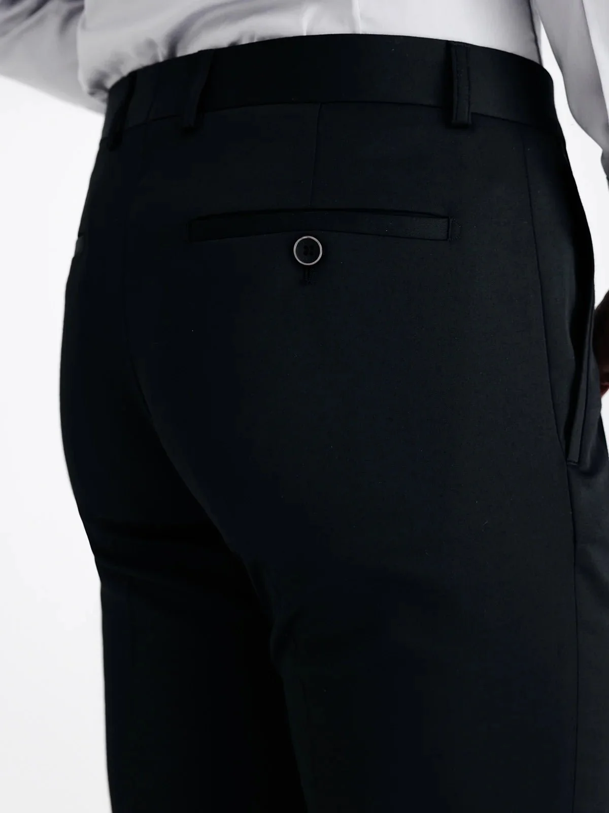 Pantalon ville tissu technique noir - Image 4