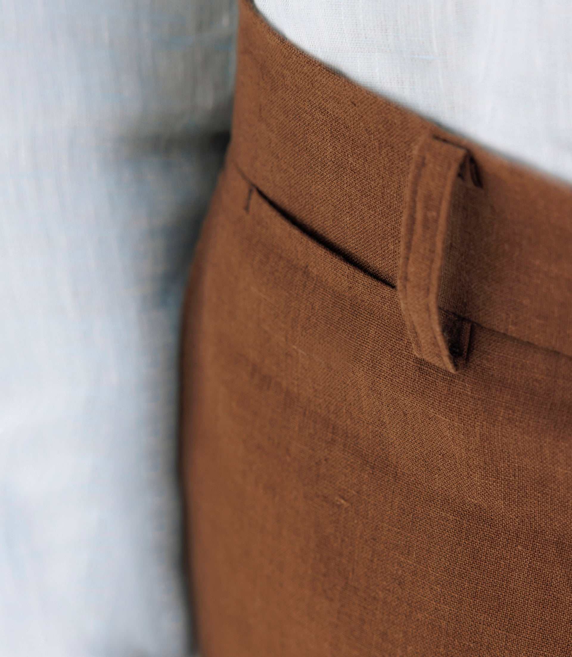 Pantalon ville 100% lin truffe - Image 5